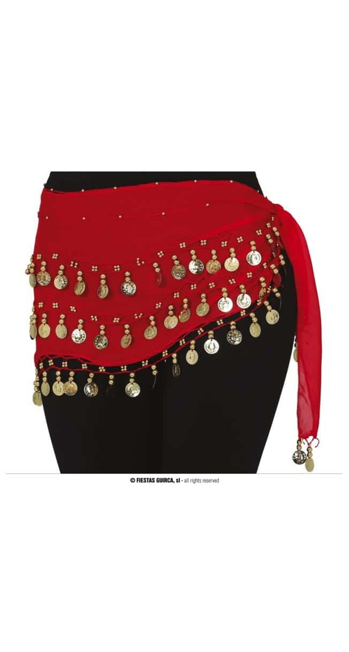 Belly Dance Skirt Scarf - Red