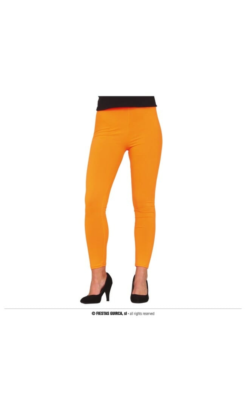 Leggings Neon Orange - Adult One Size
