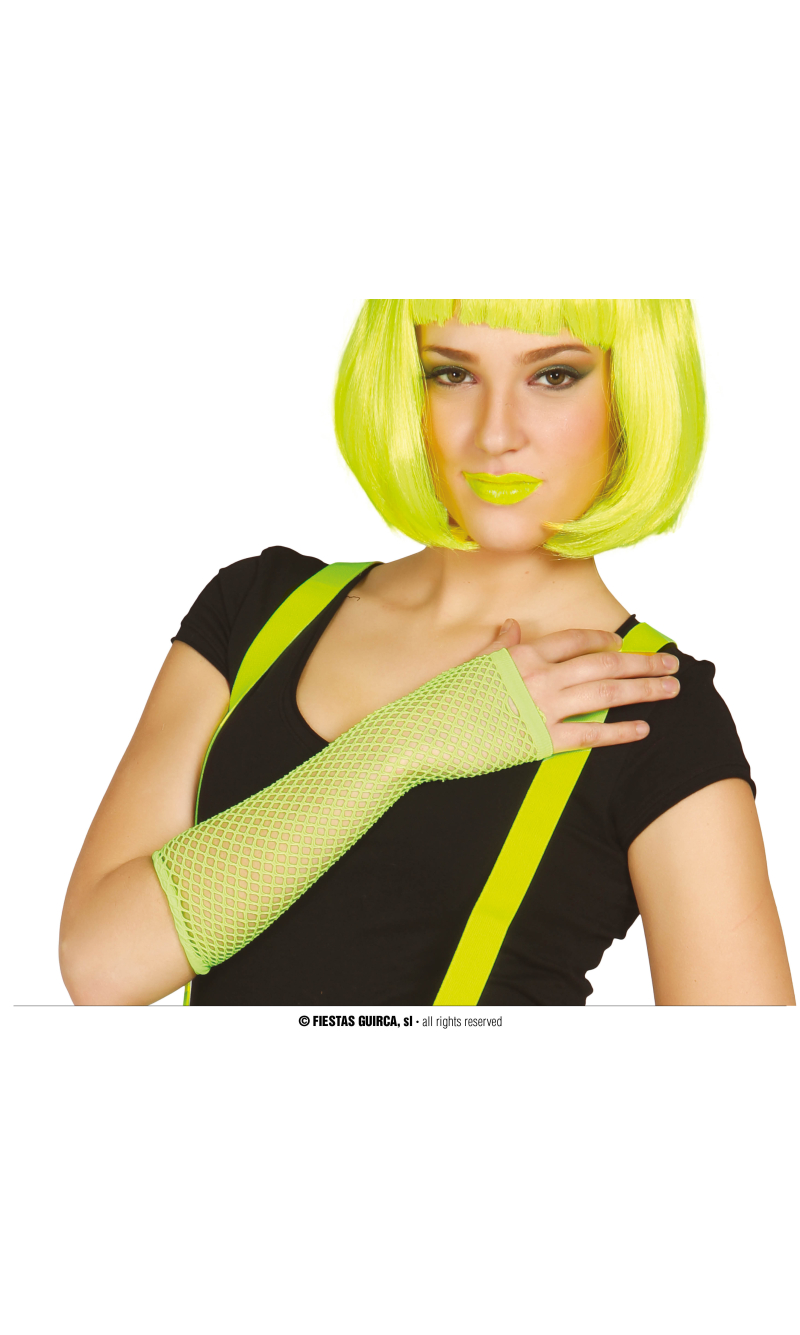 Meshed Gloves Neon Geen - 26cm