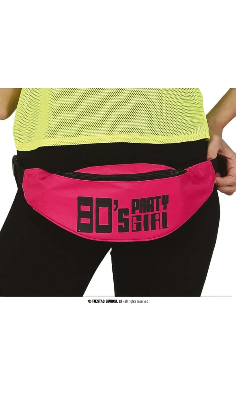 Pink 80s Belt Pouch Fanny Pack
