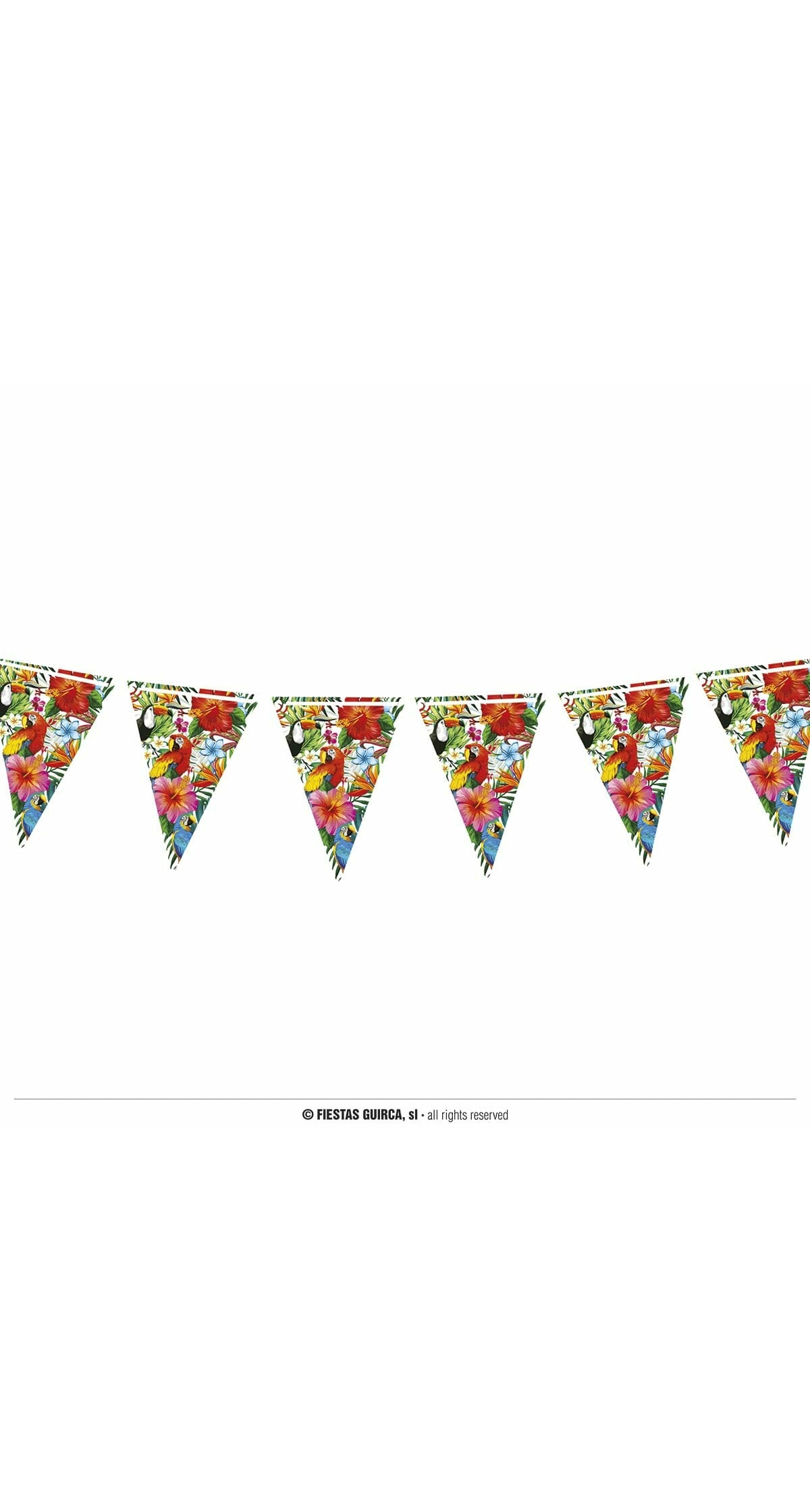Hawaiian Paper Flag Banner (19x27cm) - 300cm