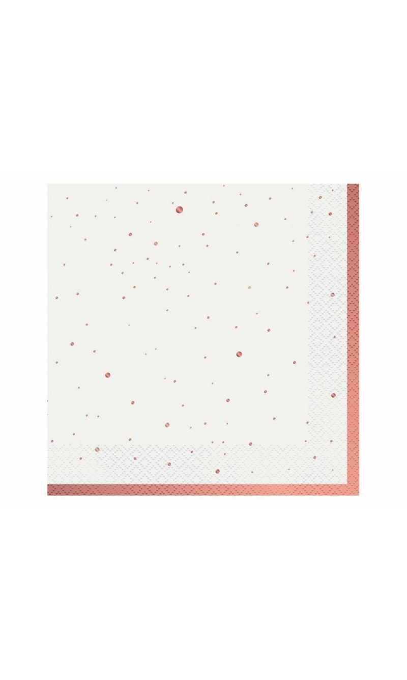 Paper Napkins Celebrate (Rosegold) 33x33cm - 20pk