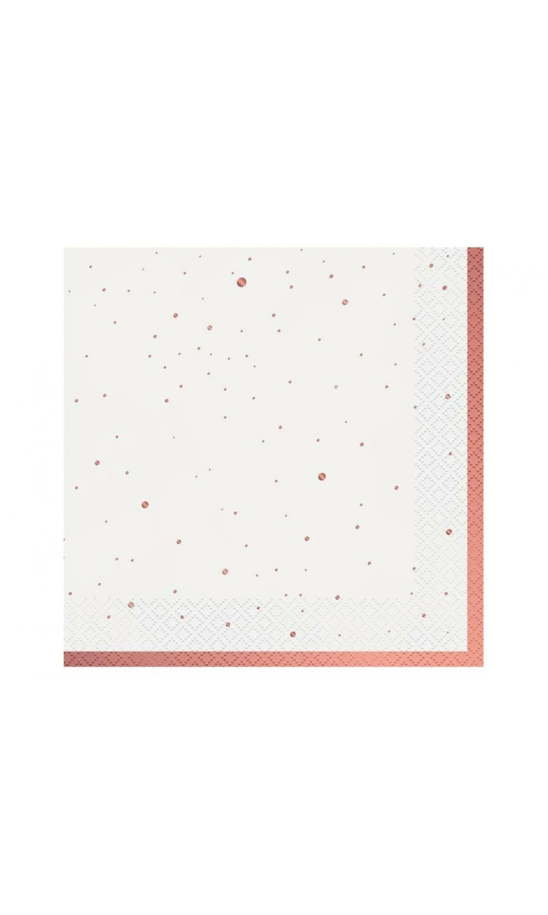 Paper Napkins Celebrate (Rosegold) 33x33cm - 20pk