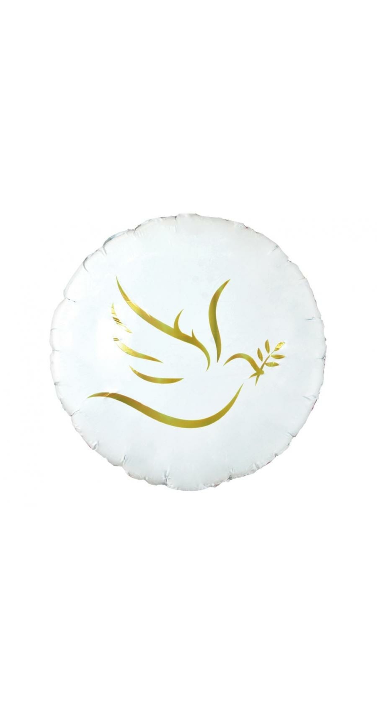 Foil Balloon Gold Dove - 18"