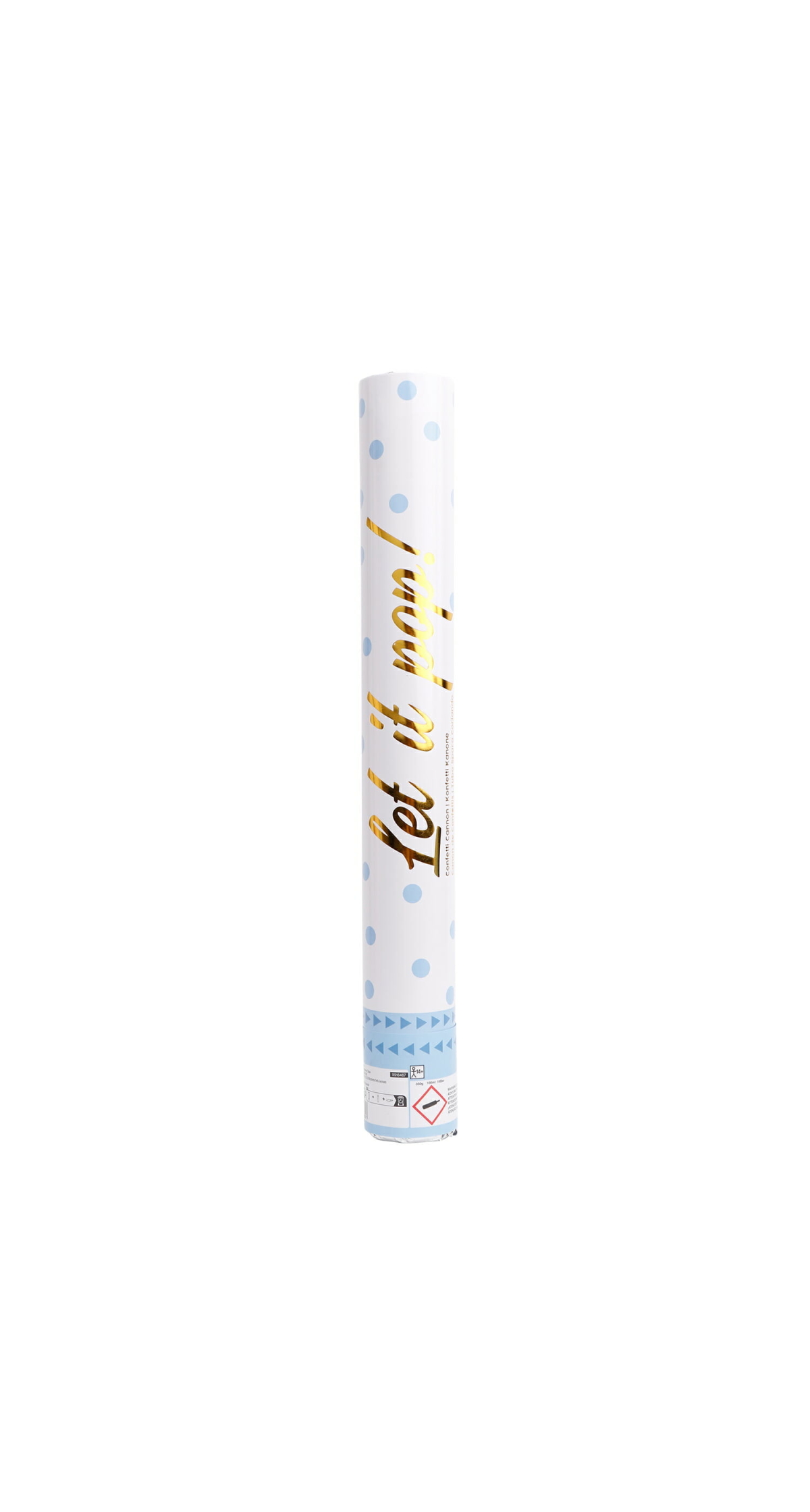 Confetti Cannon / Popper Blue Paper 40cm