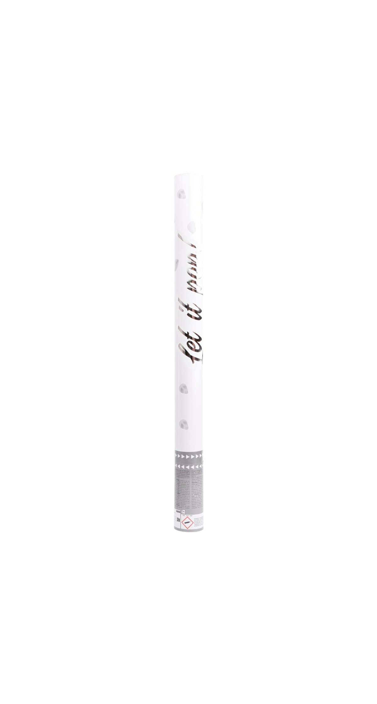 Confetti Cannon / Popper Rose Petalls White Paper 60cm