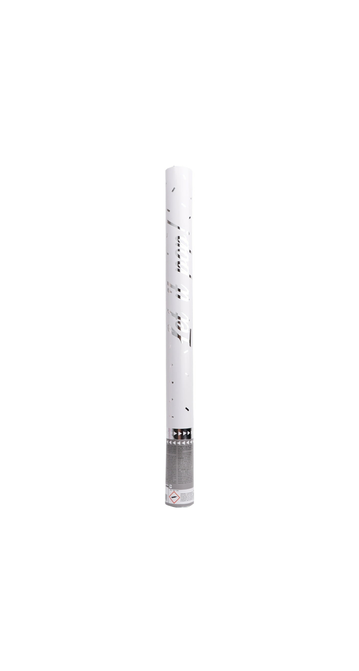 Confetti Cannon / Popper Silver Foil 60cm