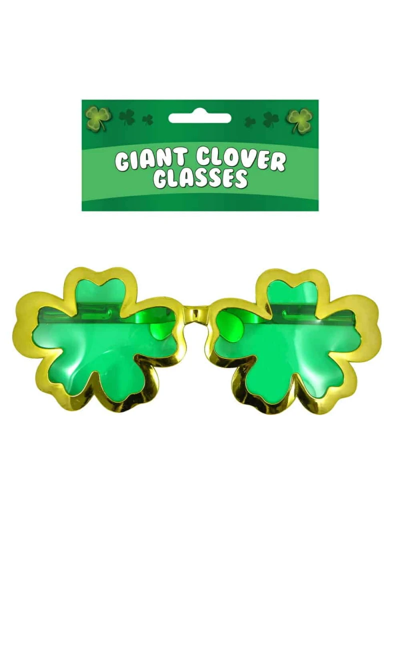 Giant Novelty Irish Glasses (28cm)