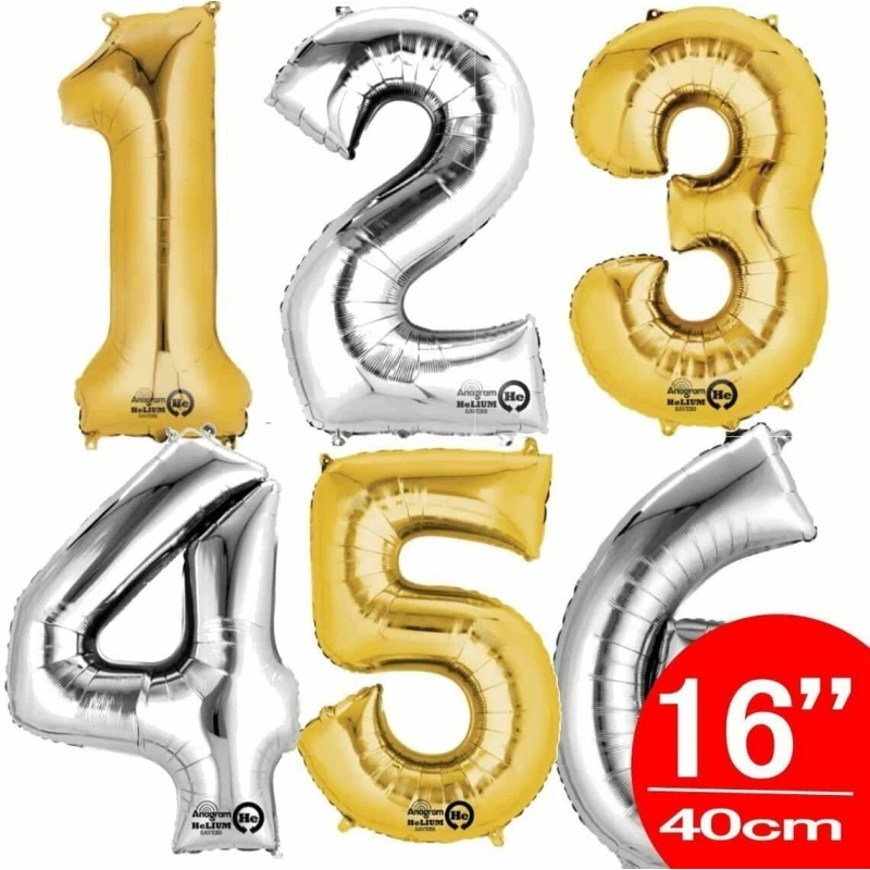 16'' Foil Number Balloons