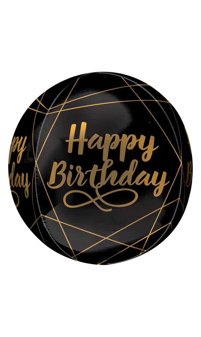 Orbz Elegant Birthday Foil Balloon - 38cm x 40cm