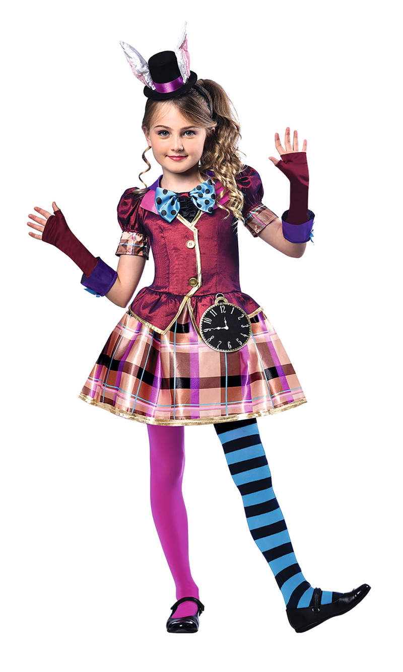 Miss Hatter Costume (Mad Hatter) - Age 11 to 12 Years