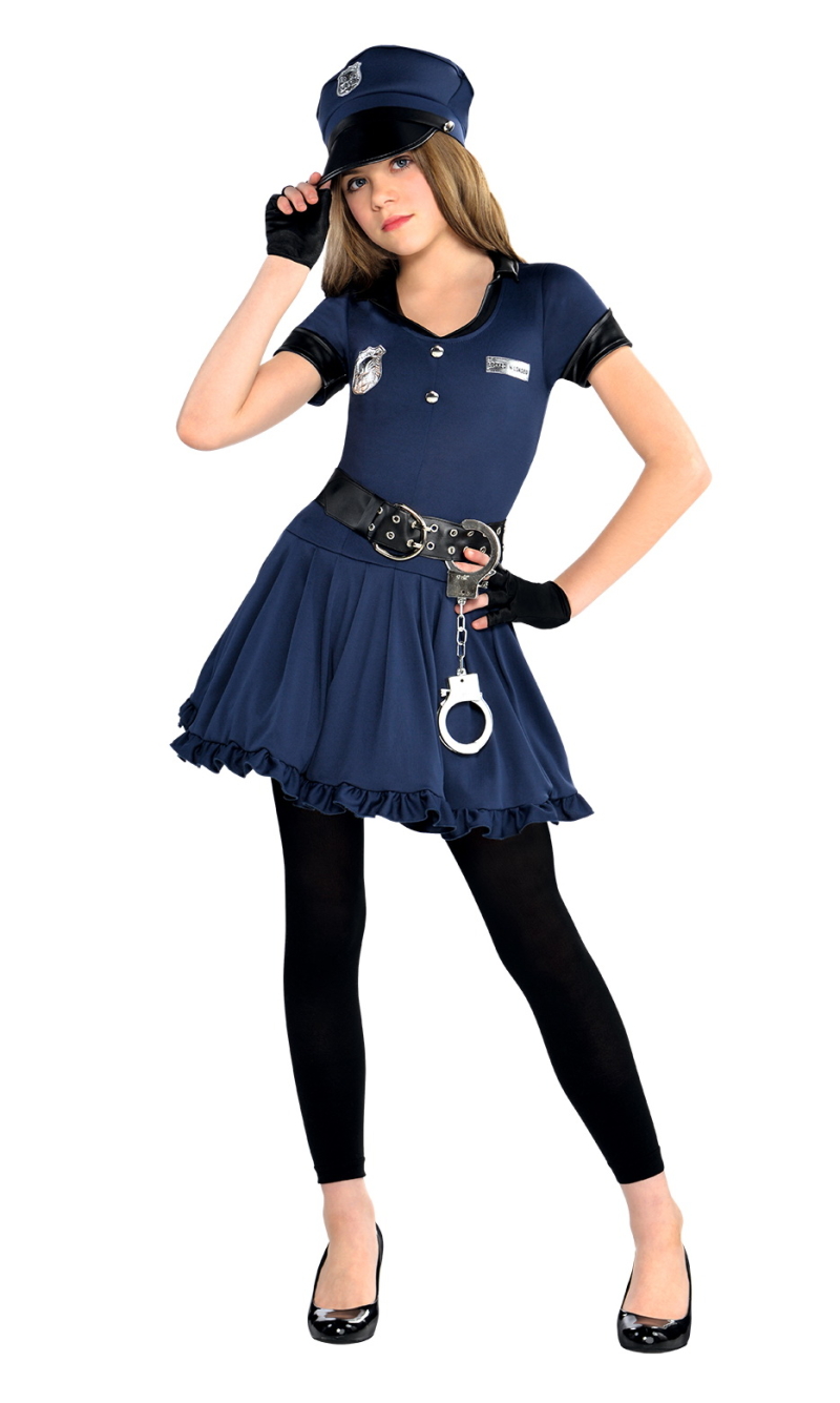 Police Cop Cutie Costume - Age 10 to 12 Years