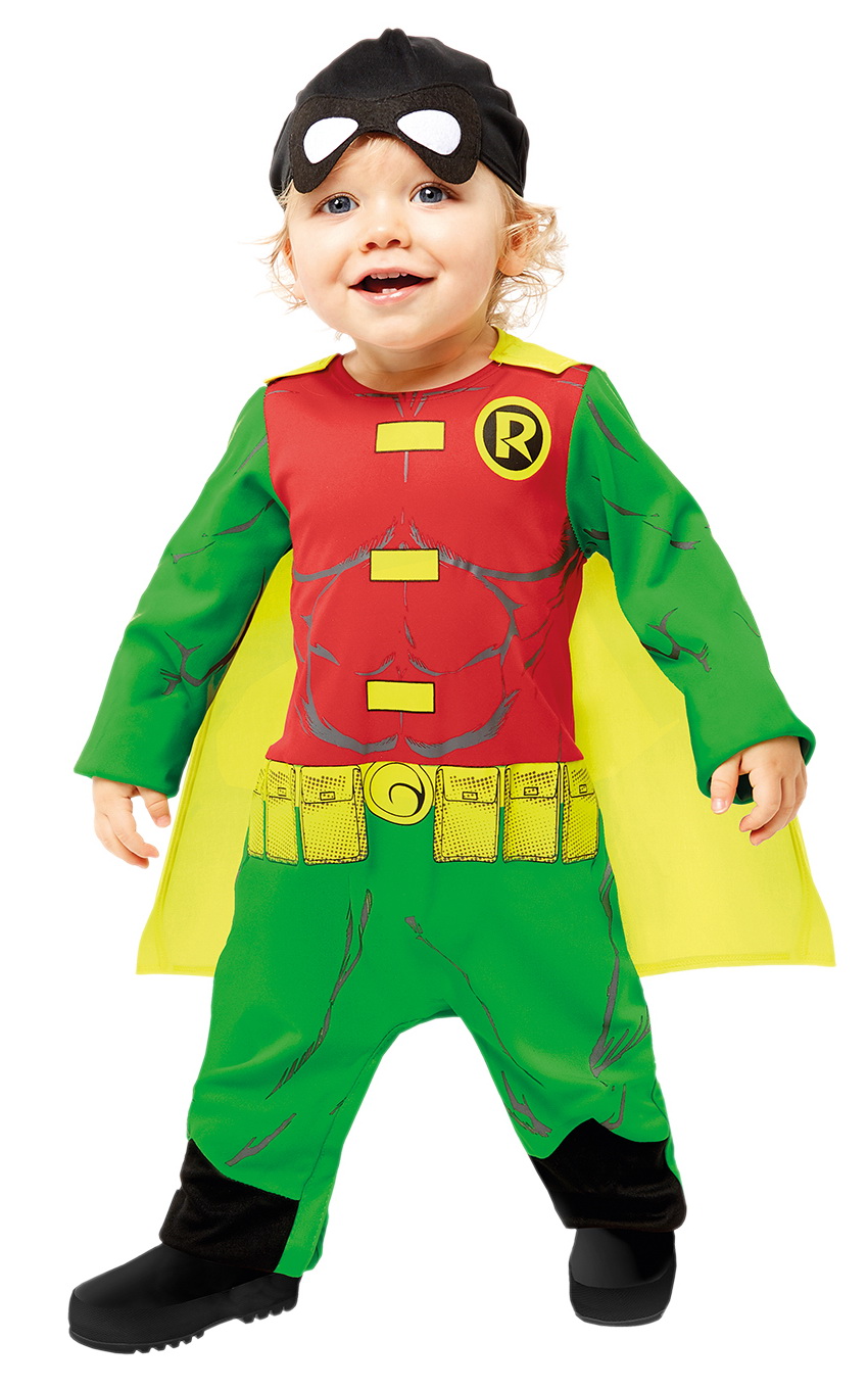 Official Licensed DC Robin Costume - Age 2 to 3 Years