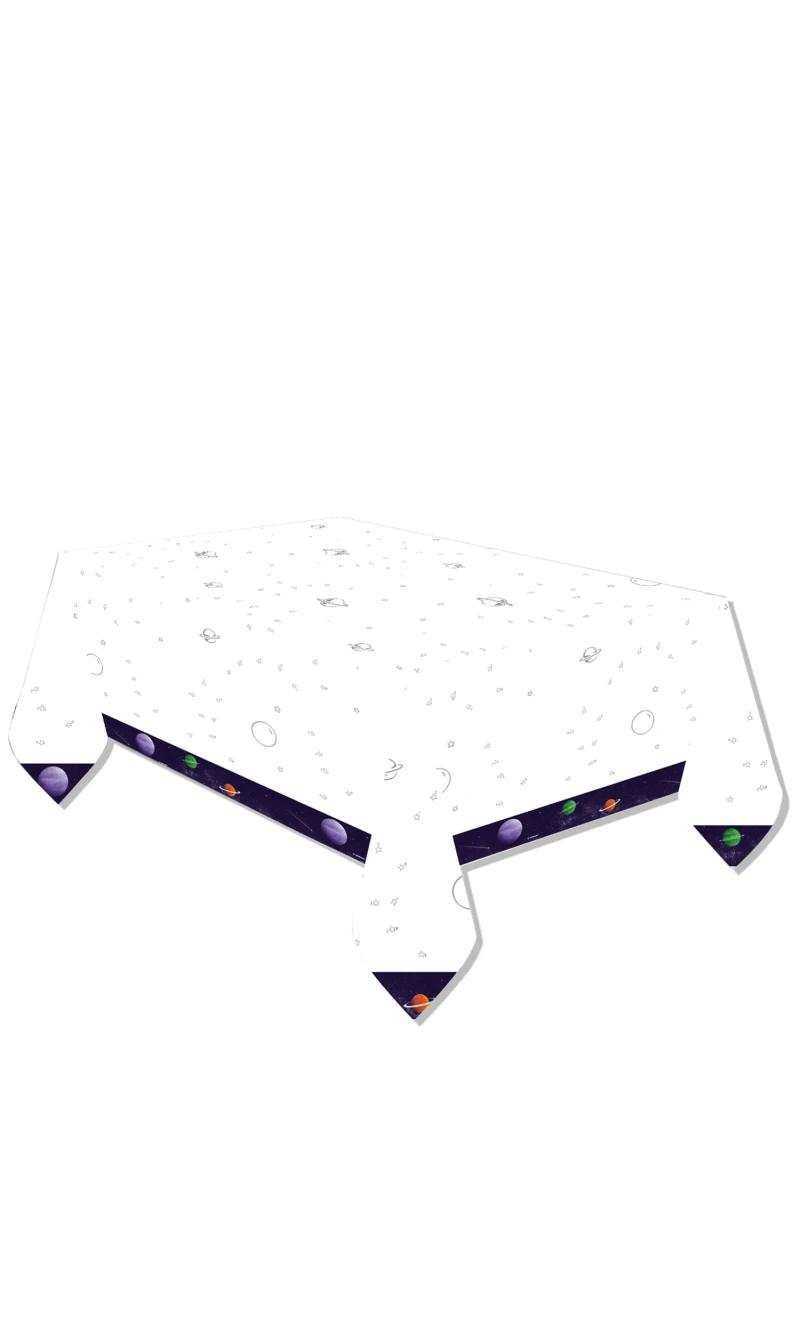 Space Party Paper Tablecover - 120 x 180cm