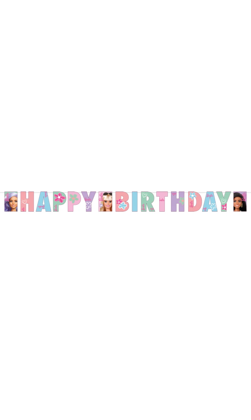Barbie Sweet Life Letter Banner - 180 x 15cm