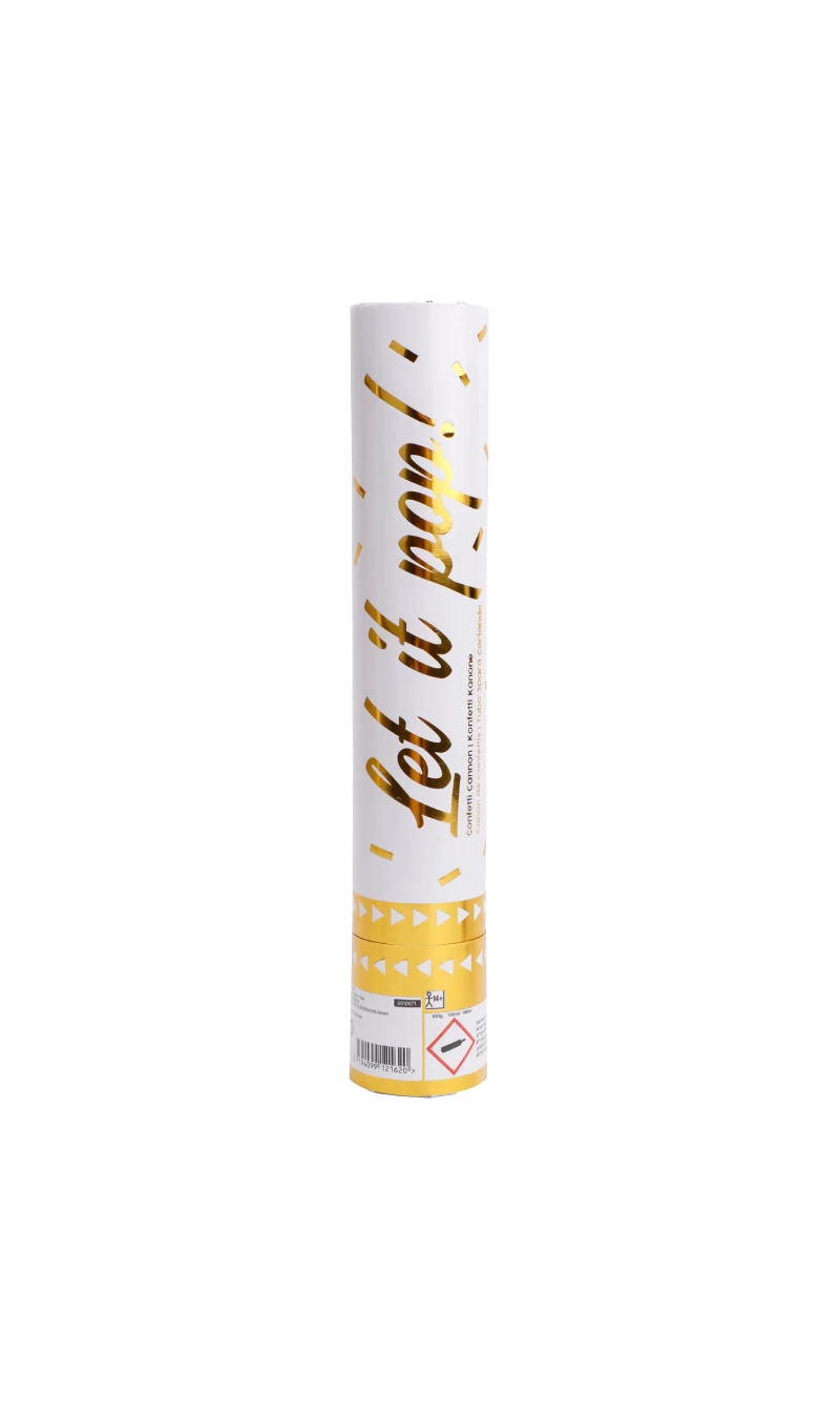 Confetti Cannon Gold Foil 28cm