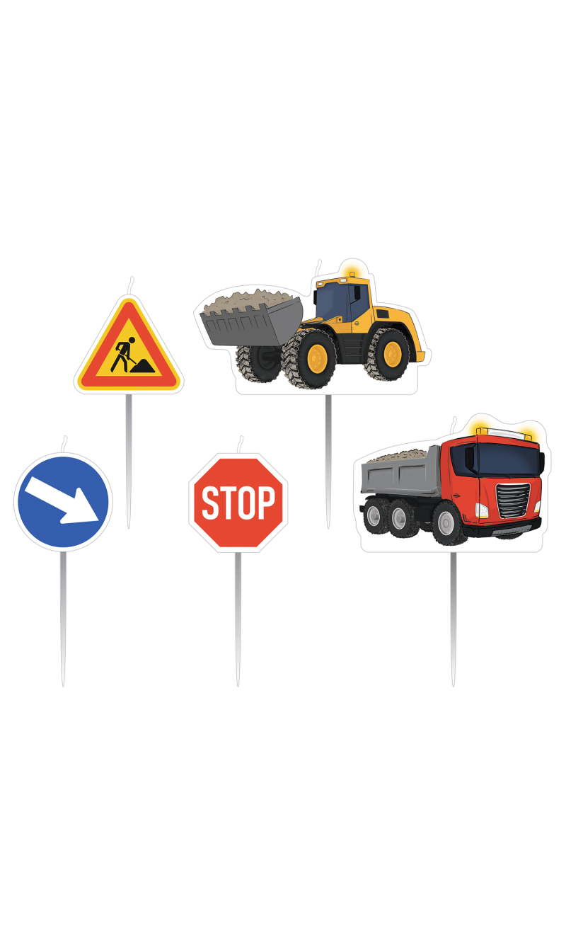 Construction Party Candles - 5pk