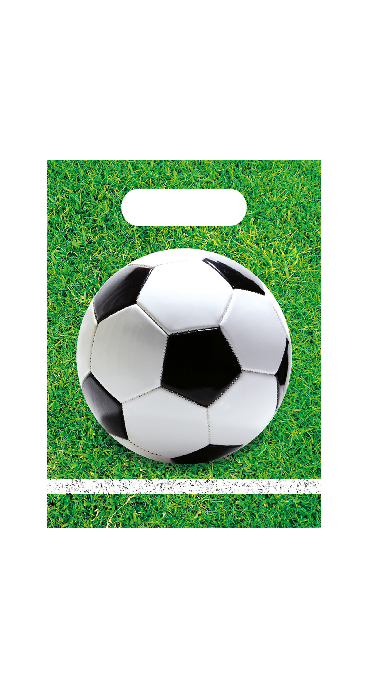 Football Party Plastic Party Bags - 6pk