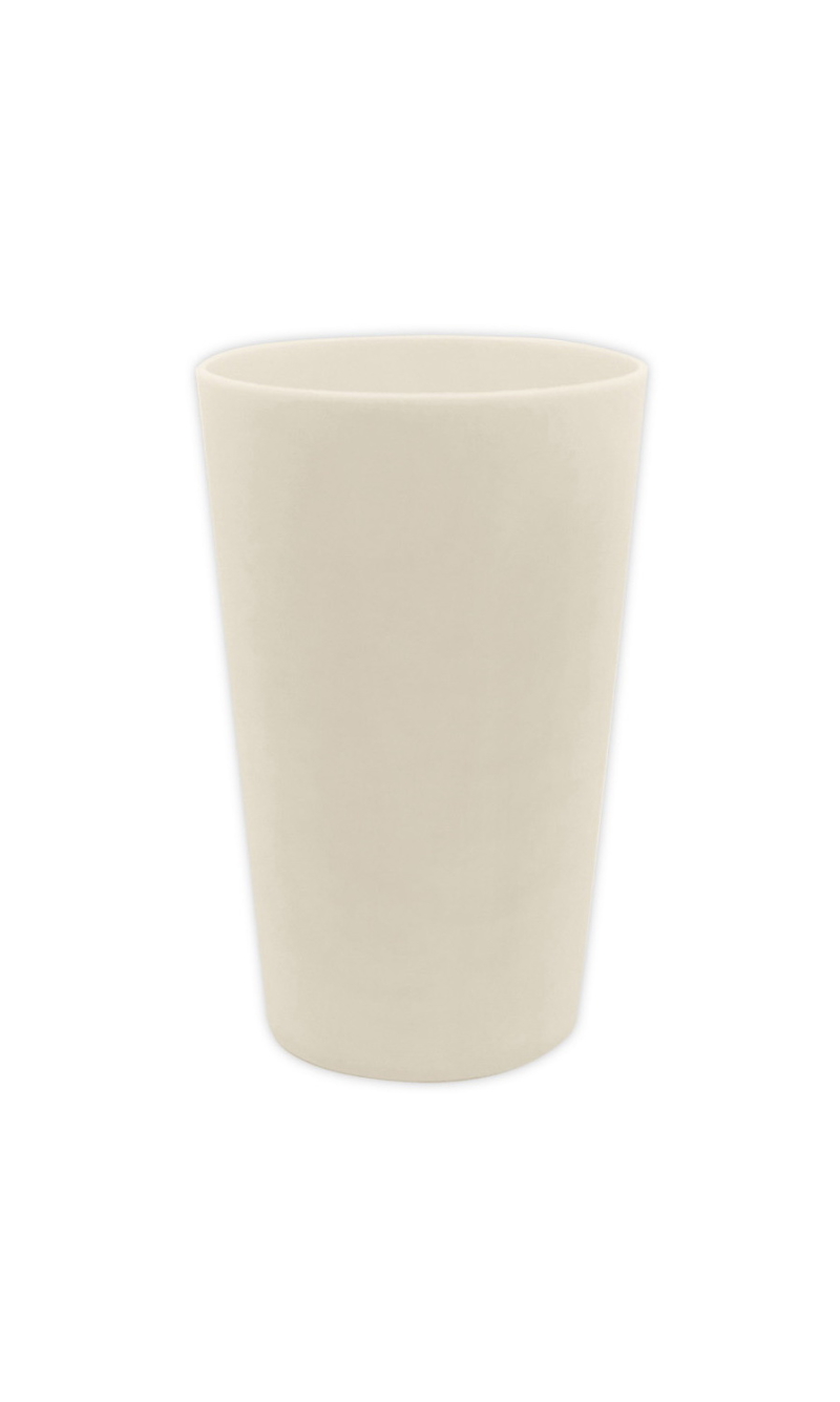 Solid Colour Beige Reusable Cups 280ml - 2pk