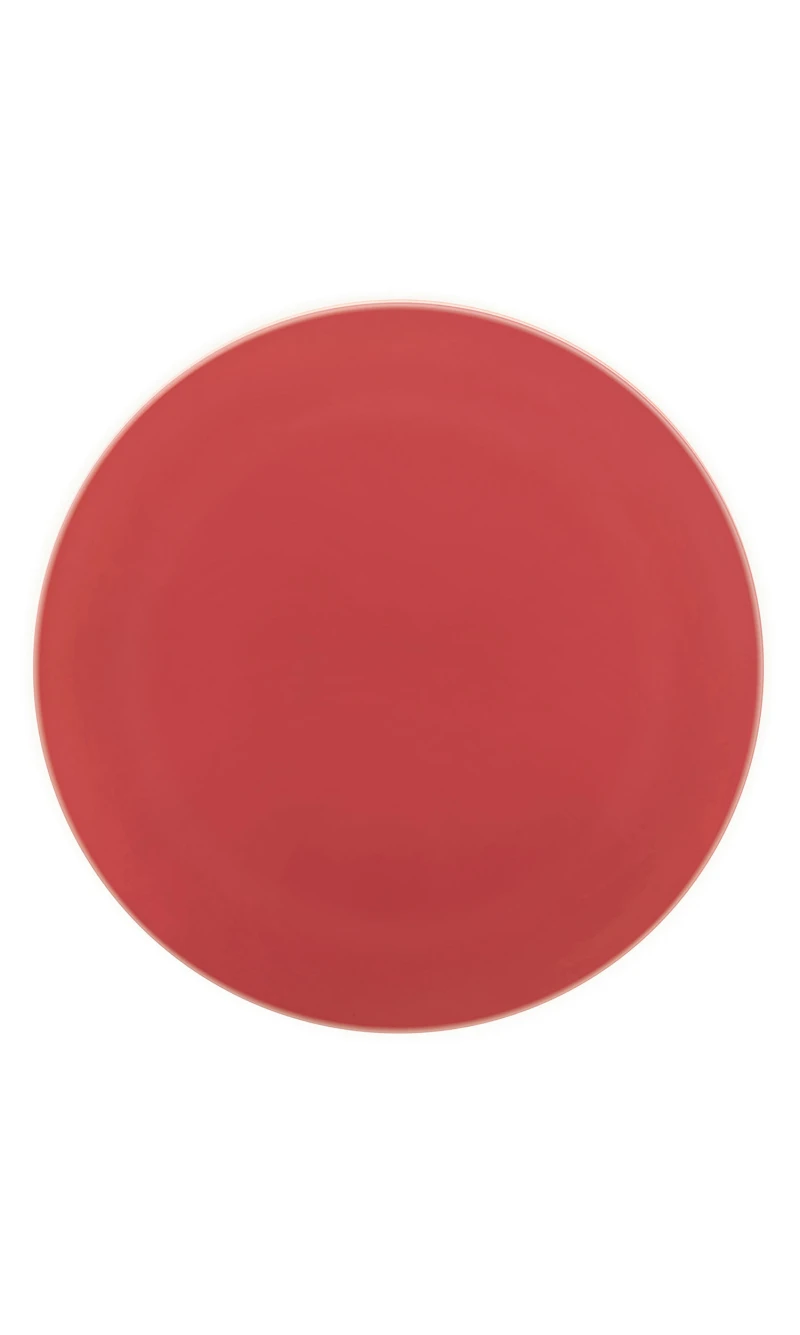 Solid Colour Red Reusable Plates 25cm - 2pk