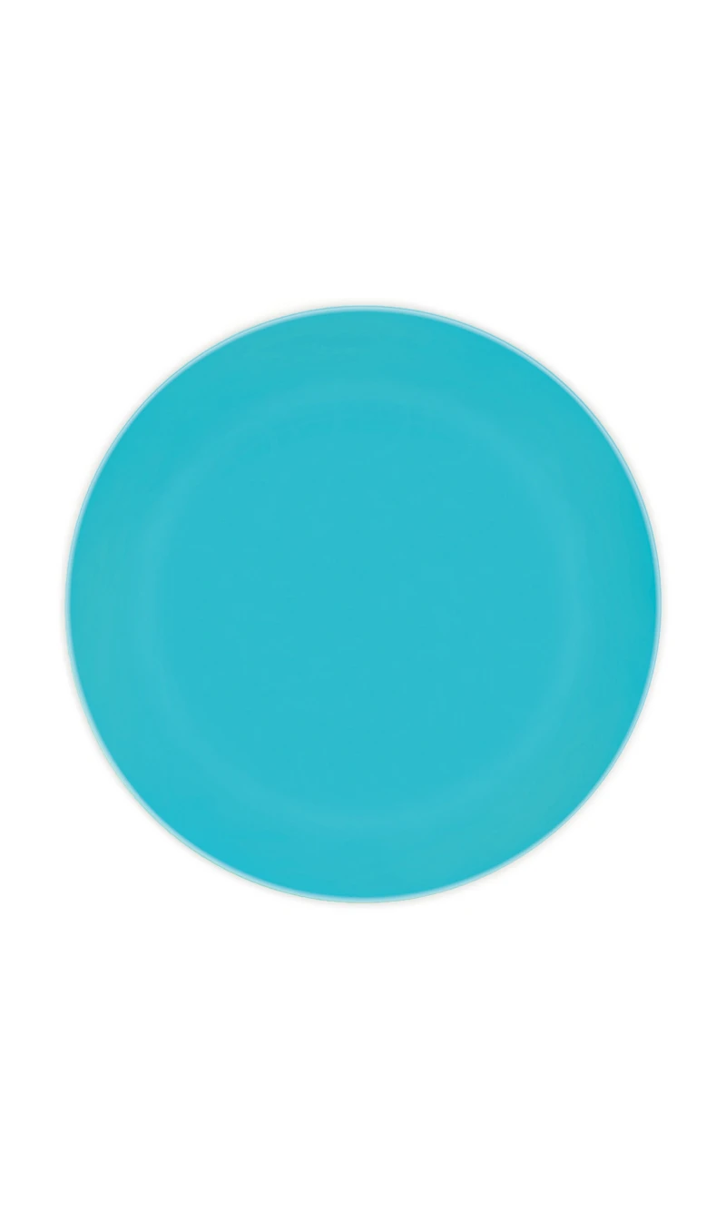 Solid Colour Turquoise Reusable Plates 20cm - 2pk