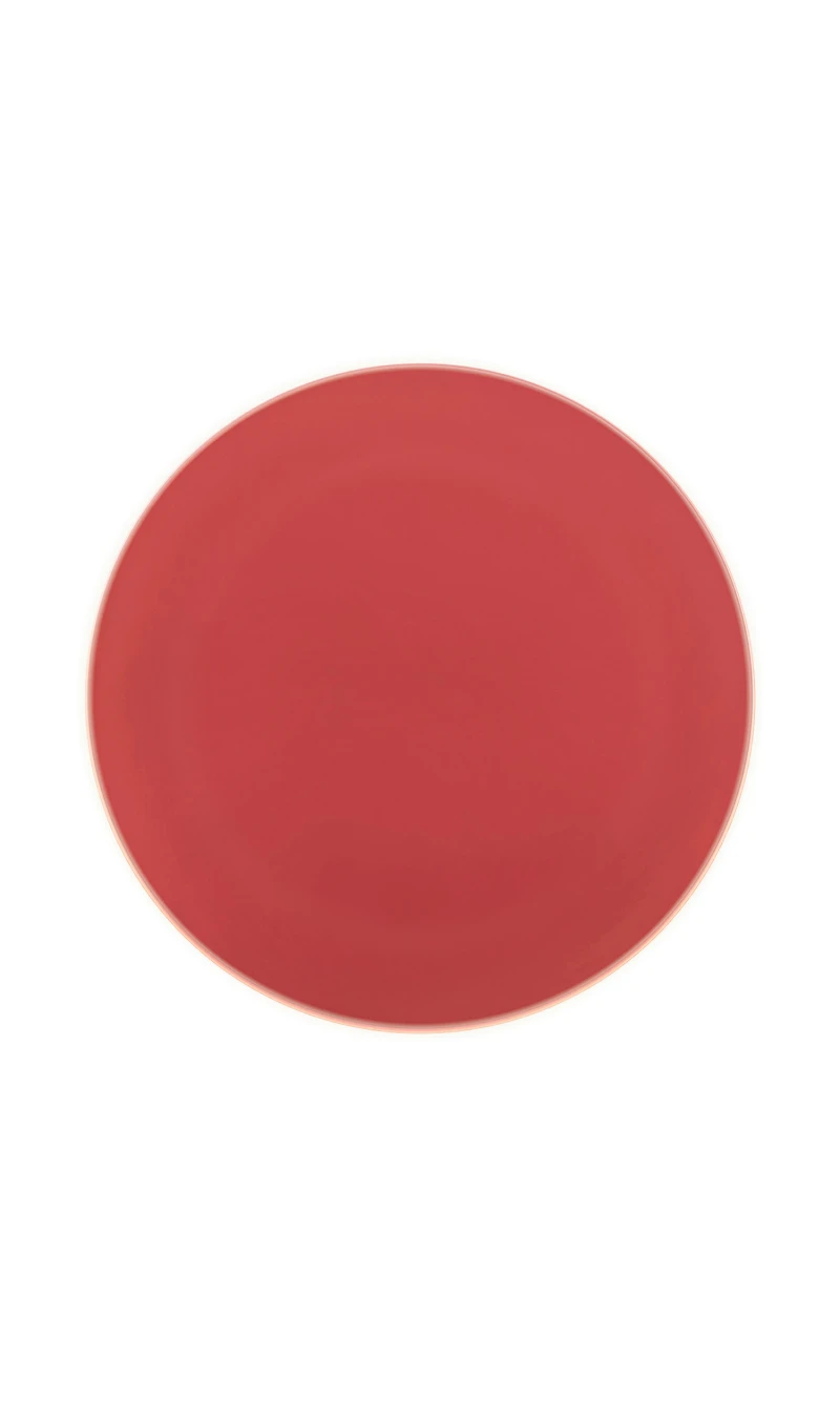 Solid Colour Red Reusable Plates 20cm - 2pk