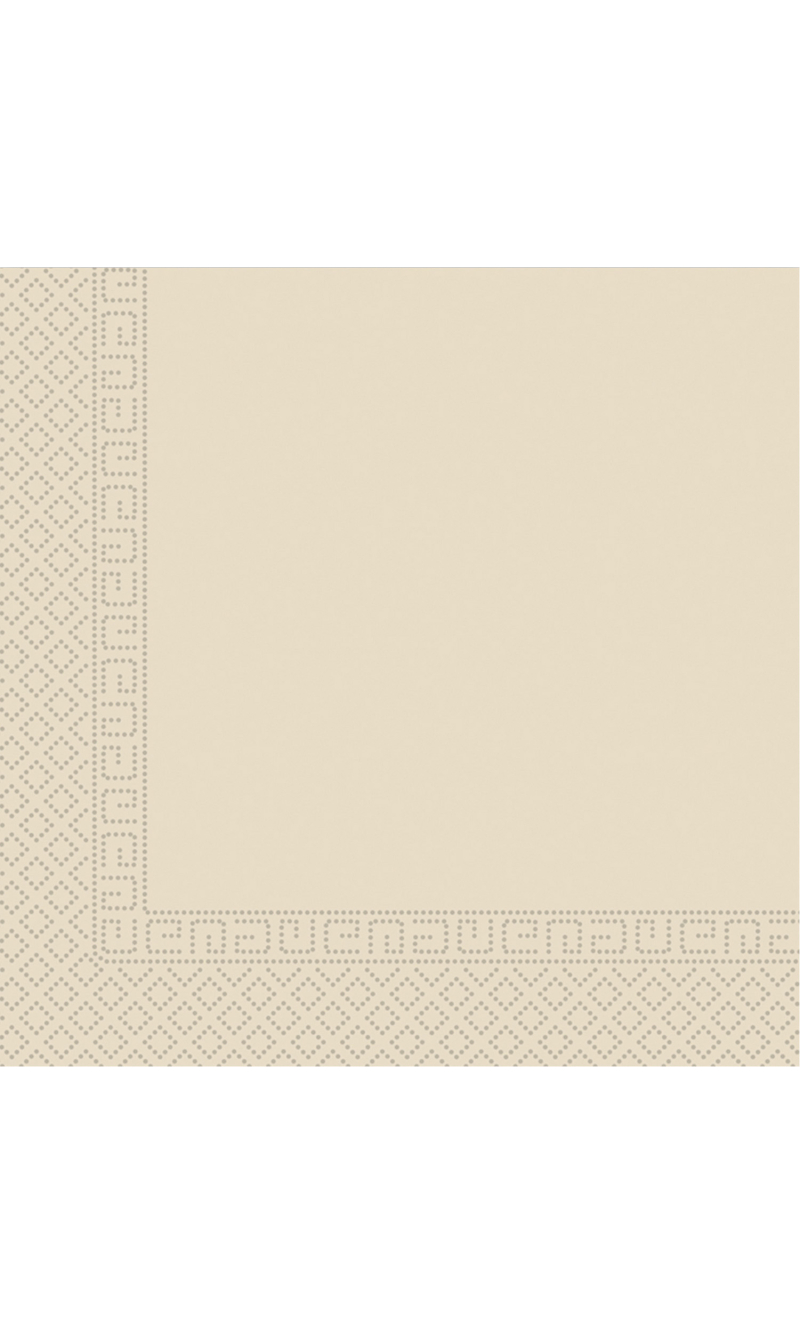 Beige FSC 3-Ply Paper Napkins 33x33cm - 20pk