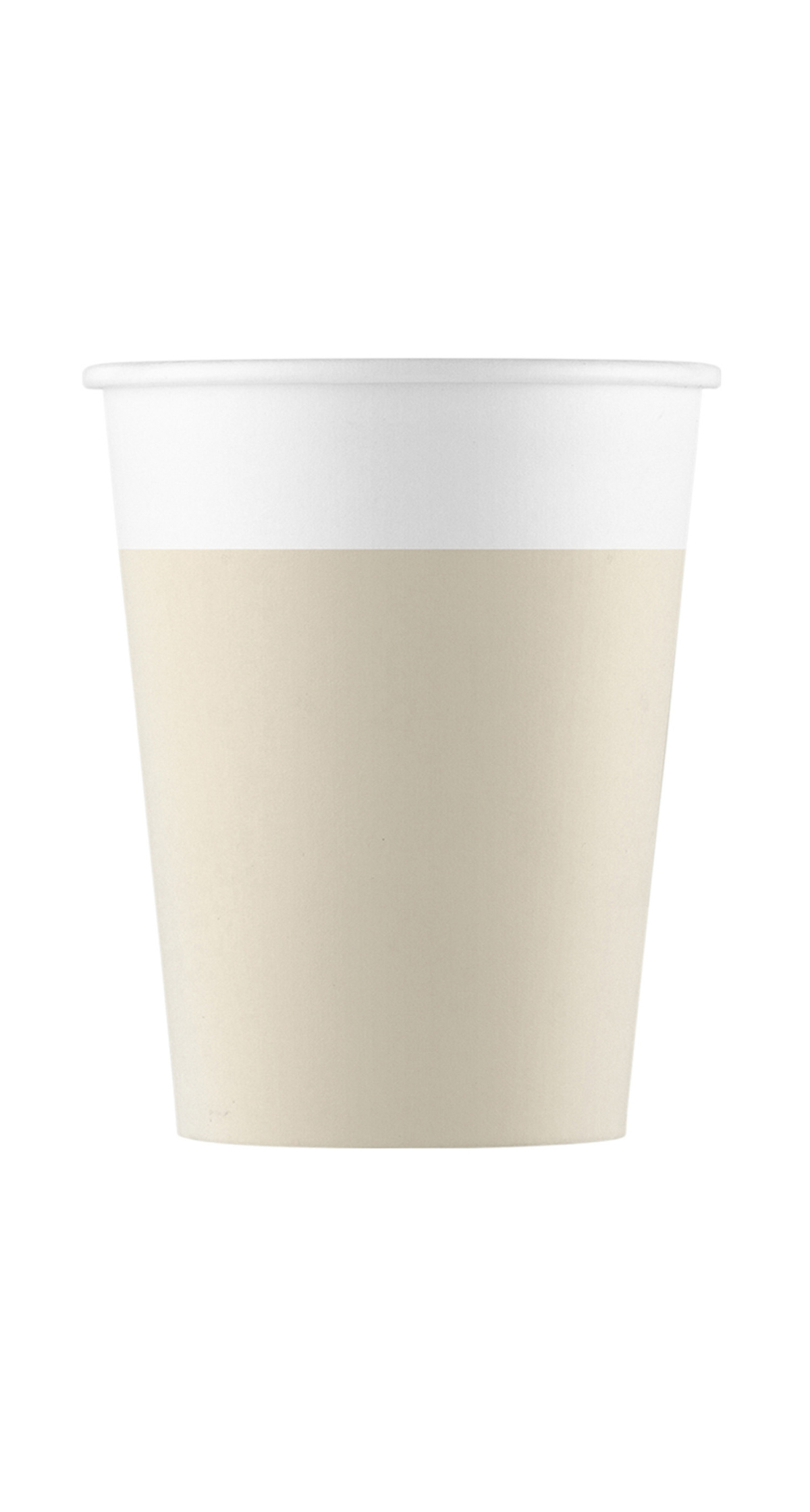 Beige FSC Paper Cups 200ml - 8pk