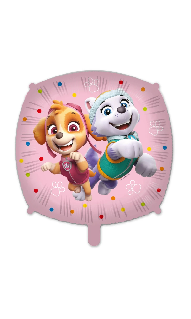 Paw Patrol Skye And Everest Foil Balloon Square 46cm - 1pk
