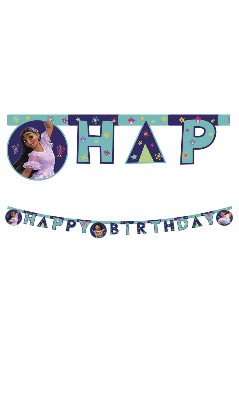 Encanto FSC "Happy Birthday" Die-Cut Paper Banner - 1pk