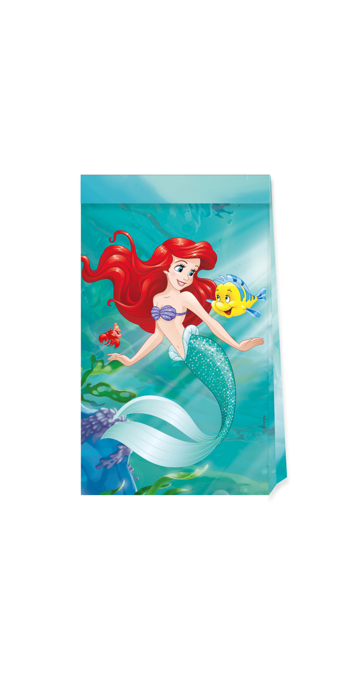 Disney Ariel Curious FSC Paper Party Bags - 4pk