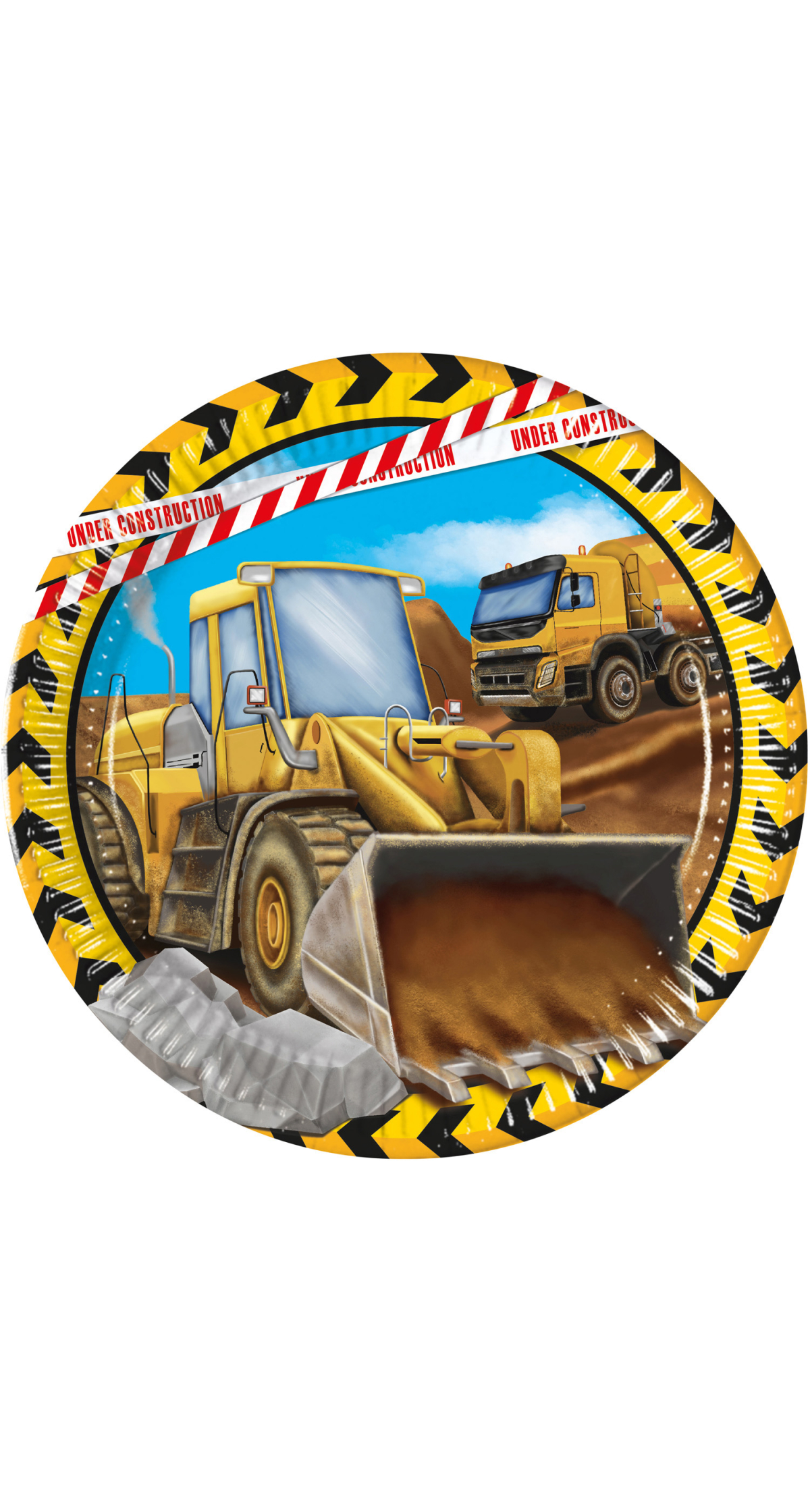 Construction FSC Paper Plates Next Generation Large 23cm - 8pk