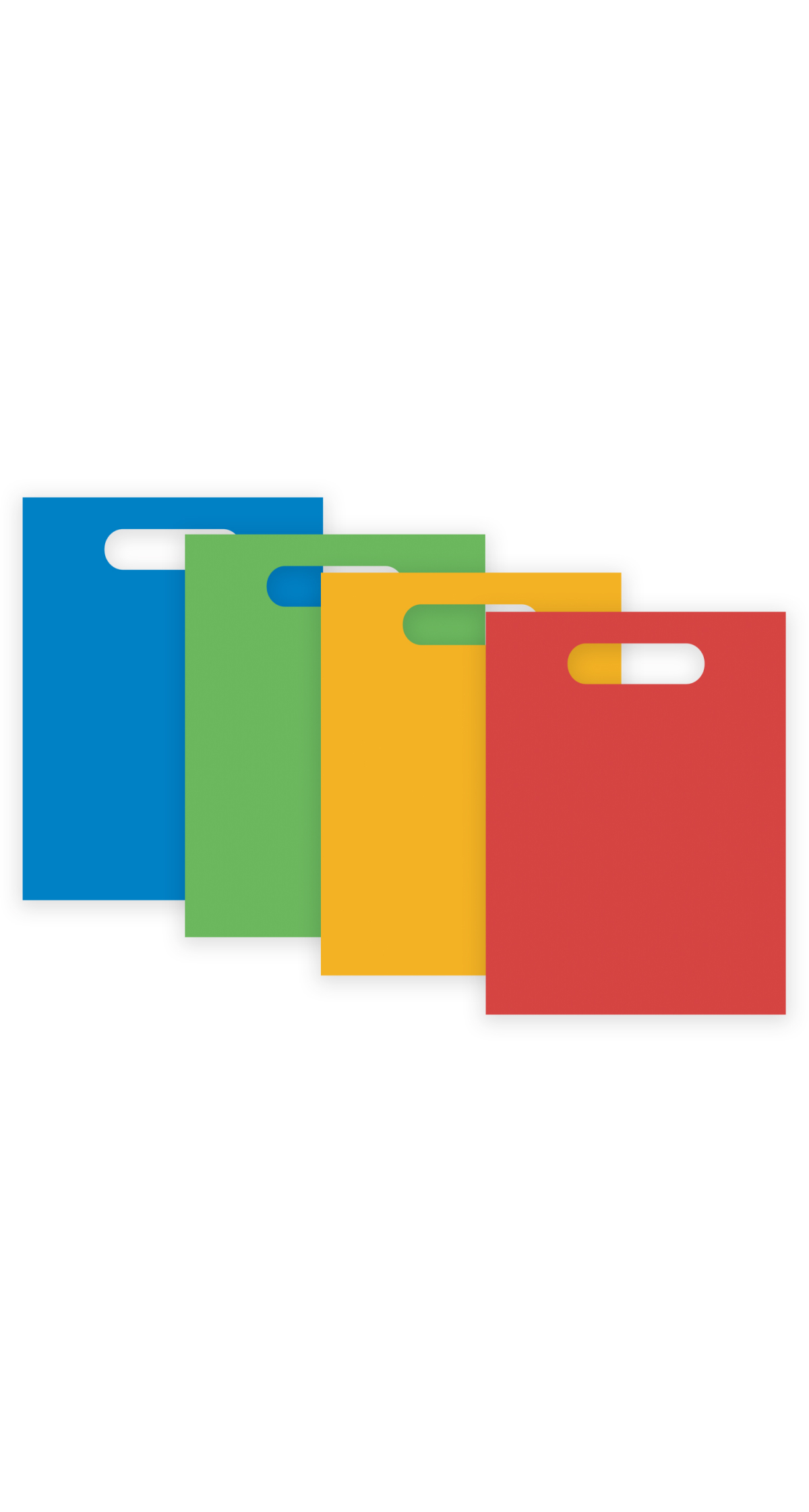 Rainbow Party FSC Multicolor Paper Party Bags - 4pk