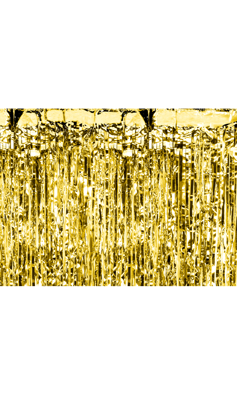 Party Backdrop Curtain Gold, 90 x 250cm