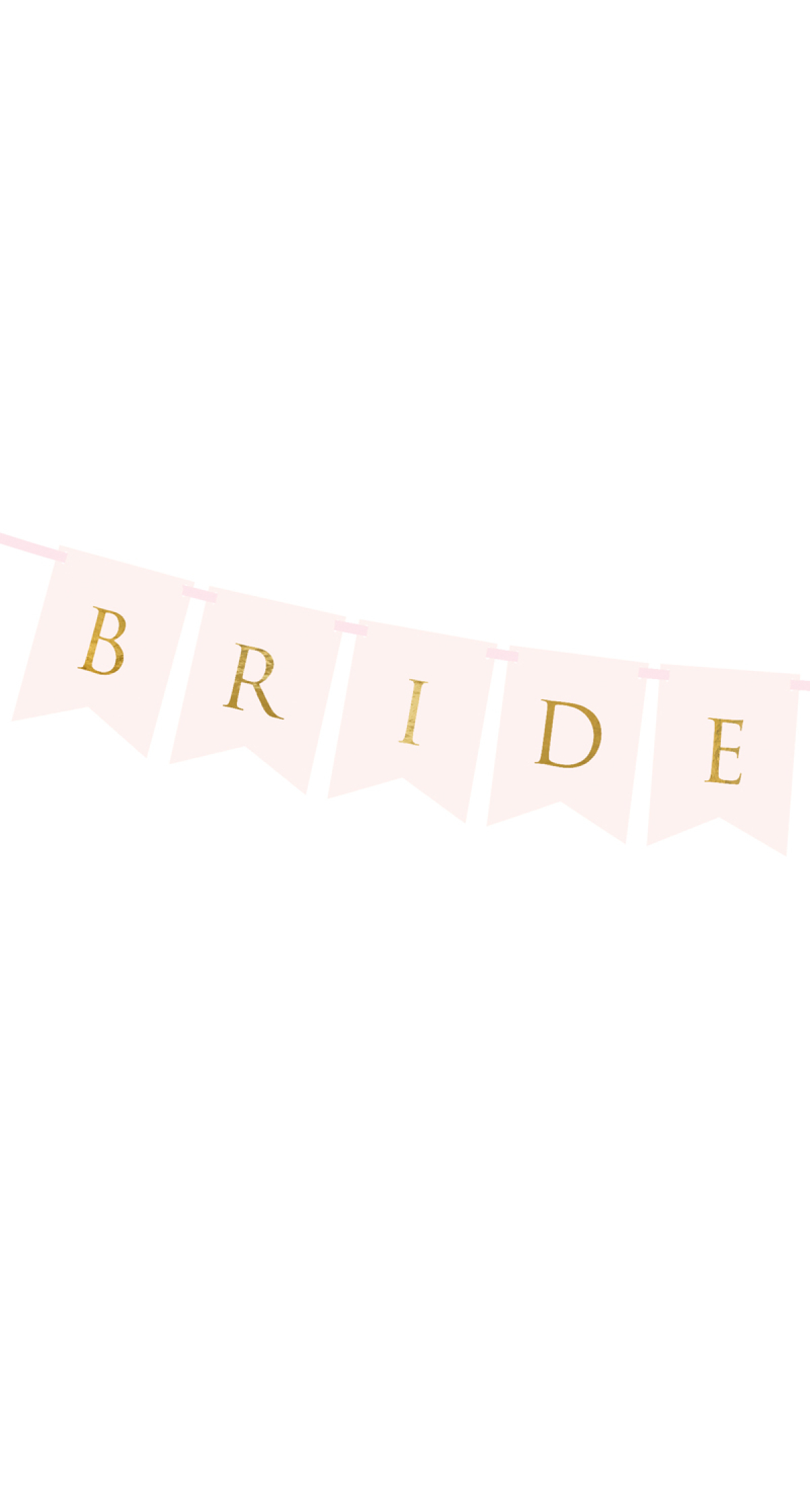 Banner Bride Groom, Light Pink, 15x155cm