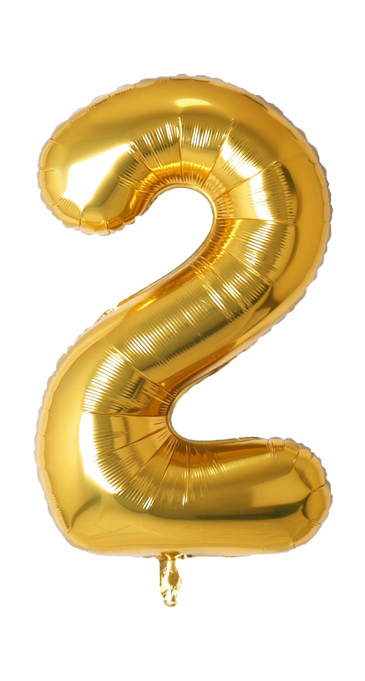 34 Inch Foil Balloon Number 2 - Gold