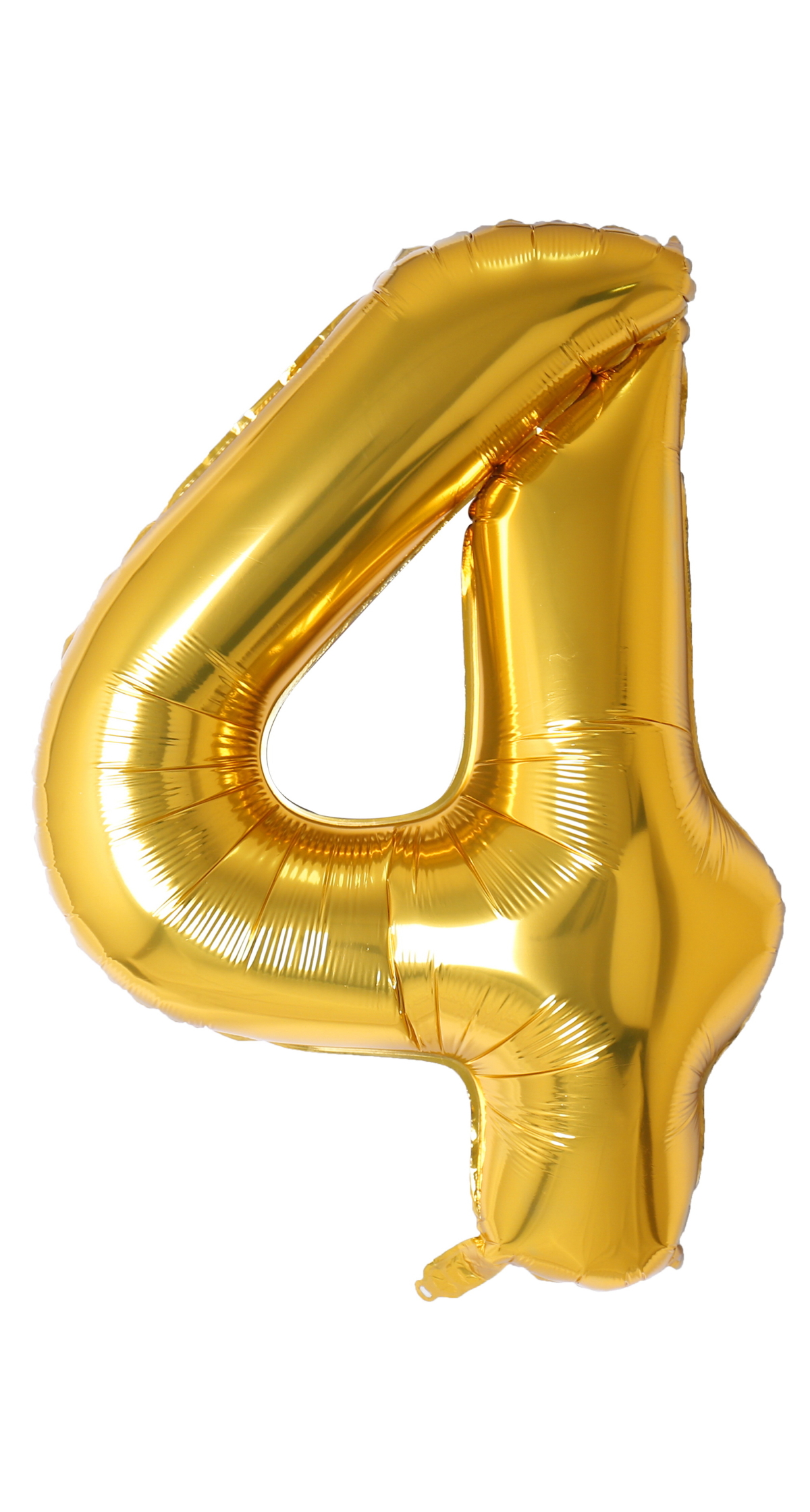 34 Inch Foil Balloon Number 4 - Gold