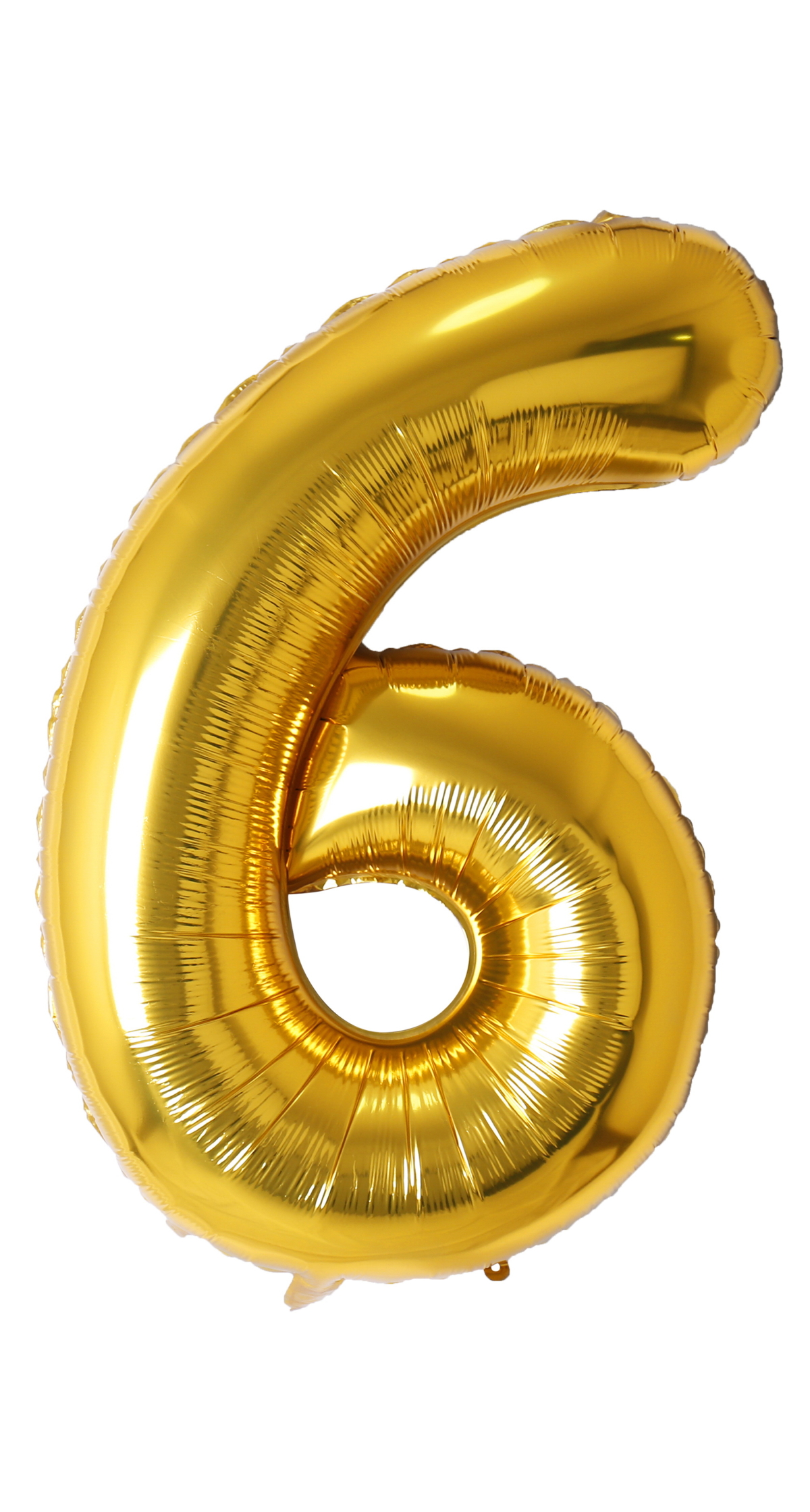 34 Inch Foil Balloon Number 6 - Gold