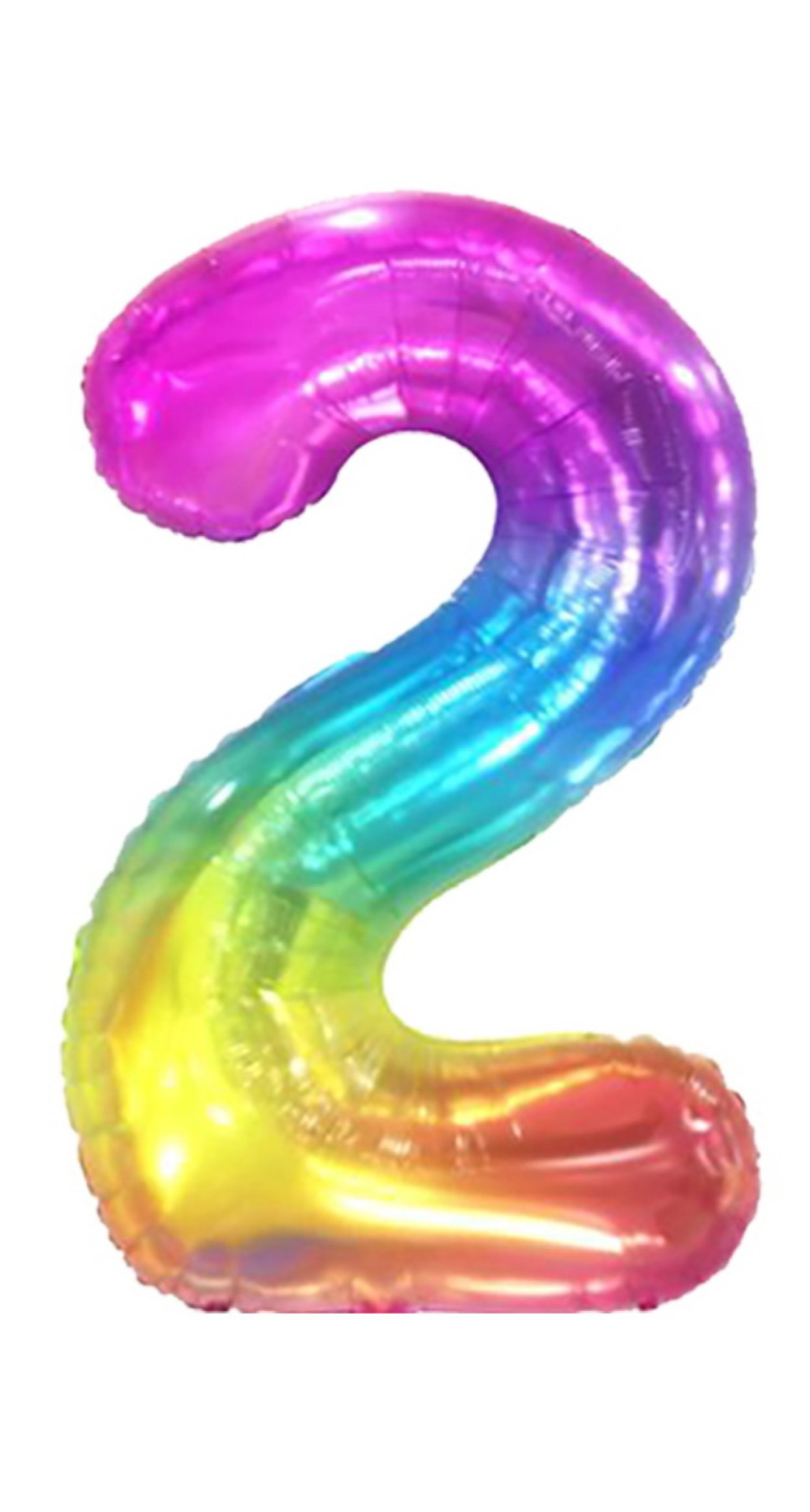 34 Inch Foil Balloon Number 2 - Gradient