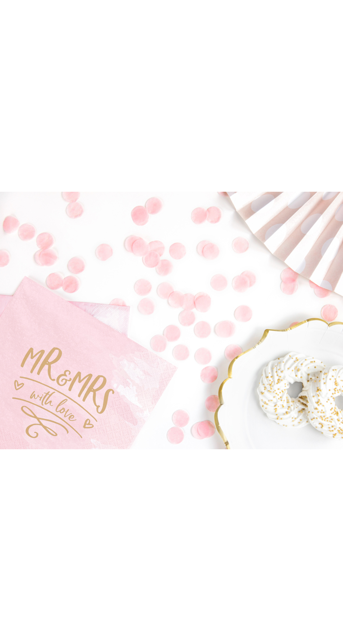 Confetti Circles, Light Pink, 15G