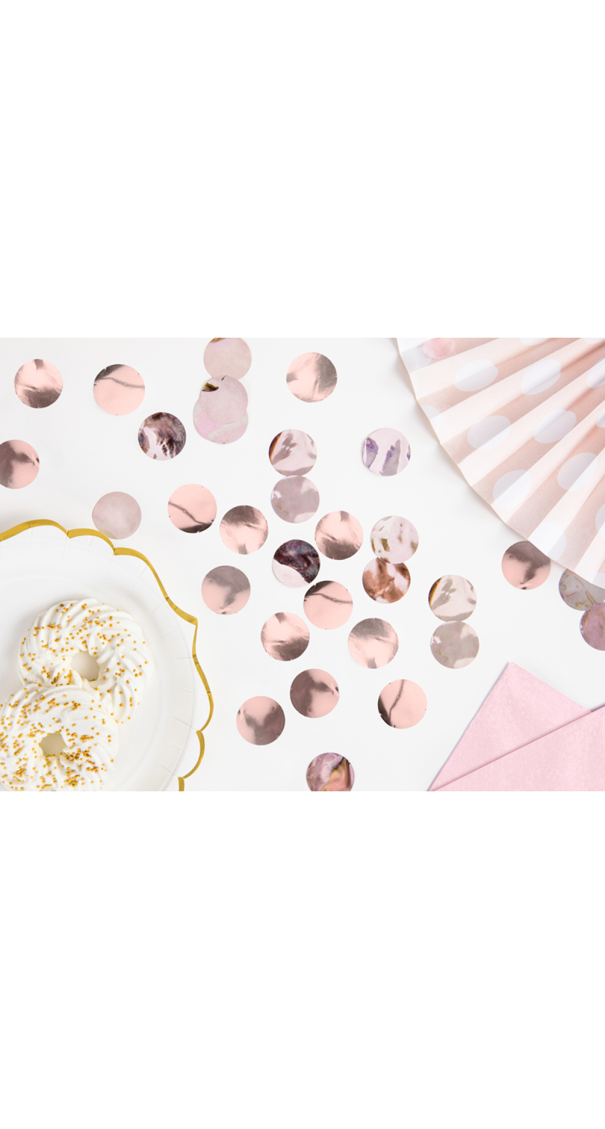 Confetti Circles, Rose Gold, 15g
