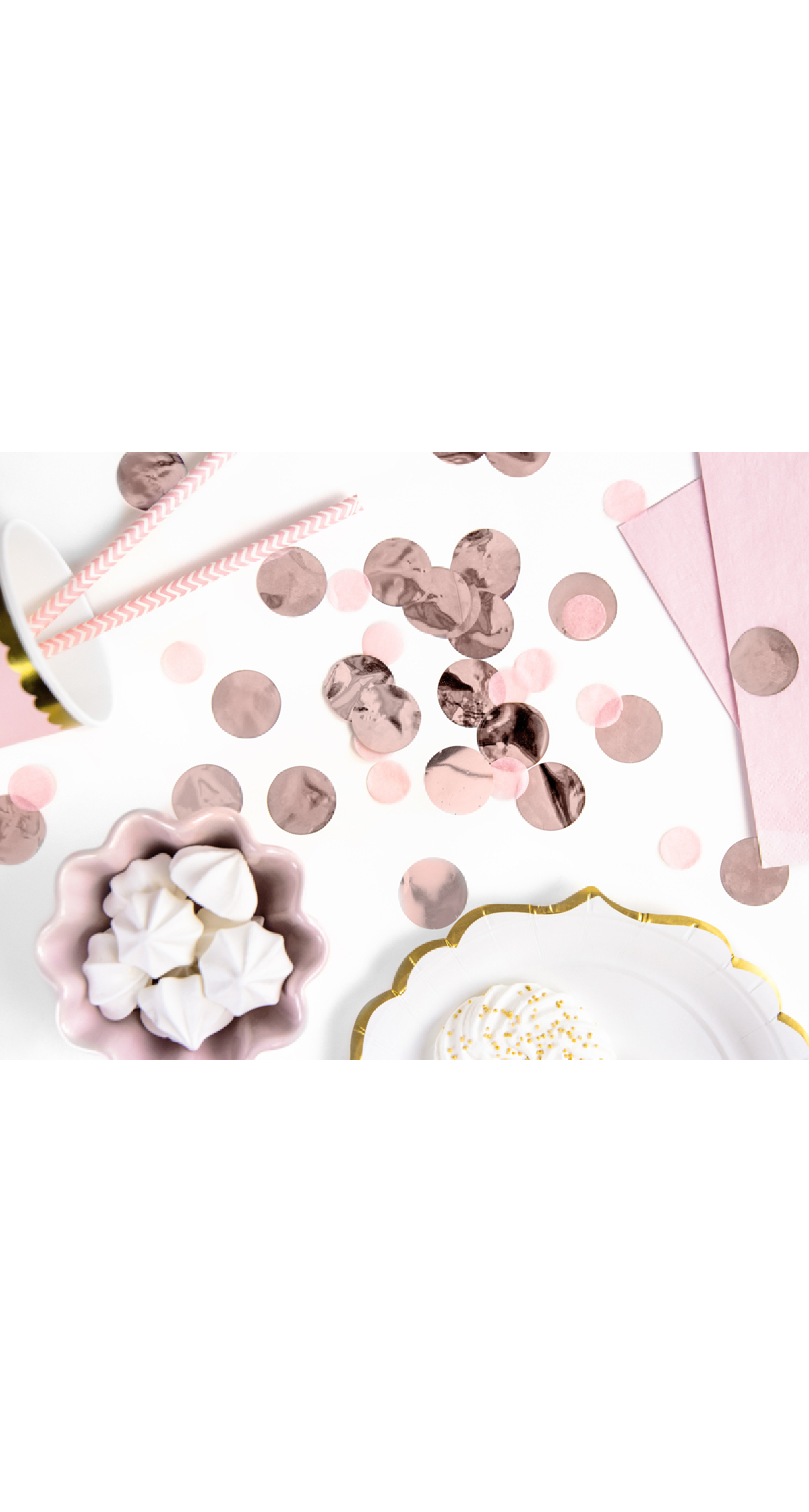 Confetti Circles, Rose Gold, 15g
