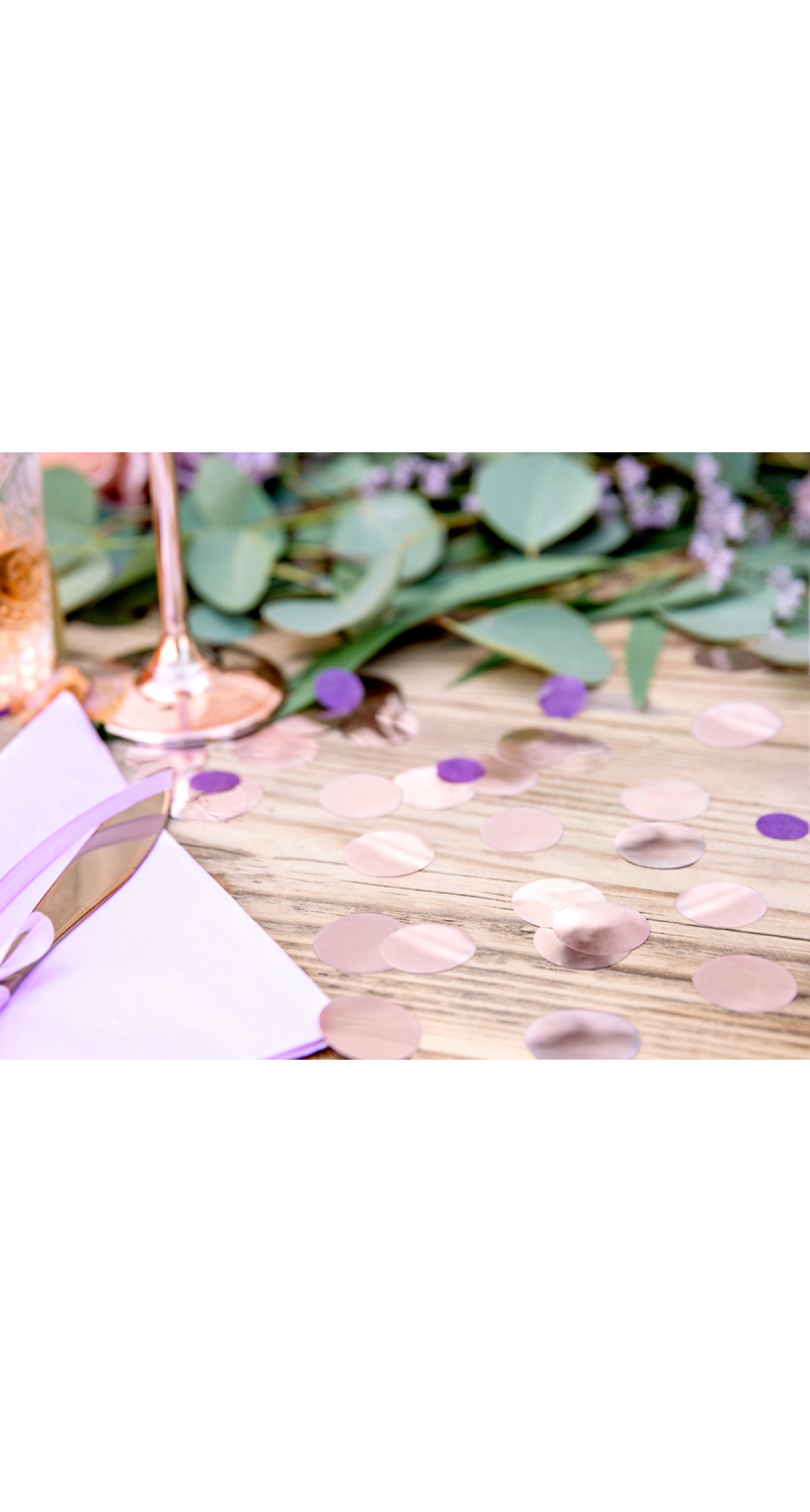 Confetti Circles, Rose Gold, 15g