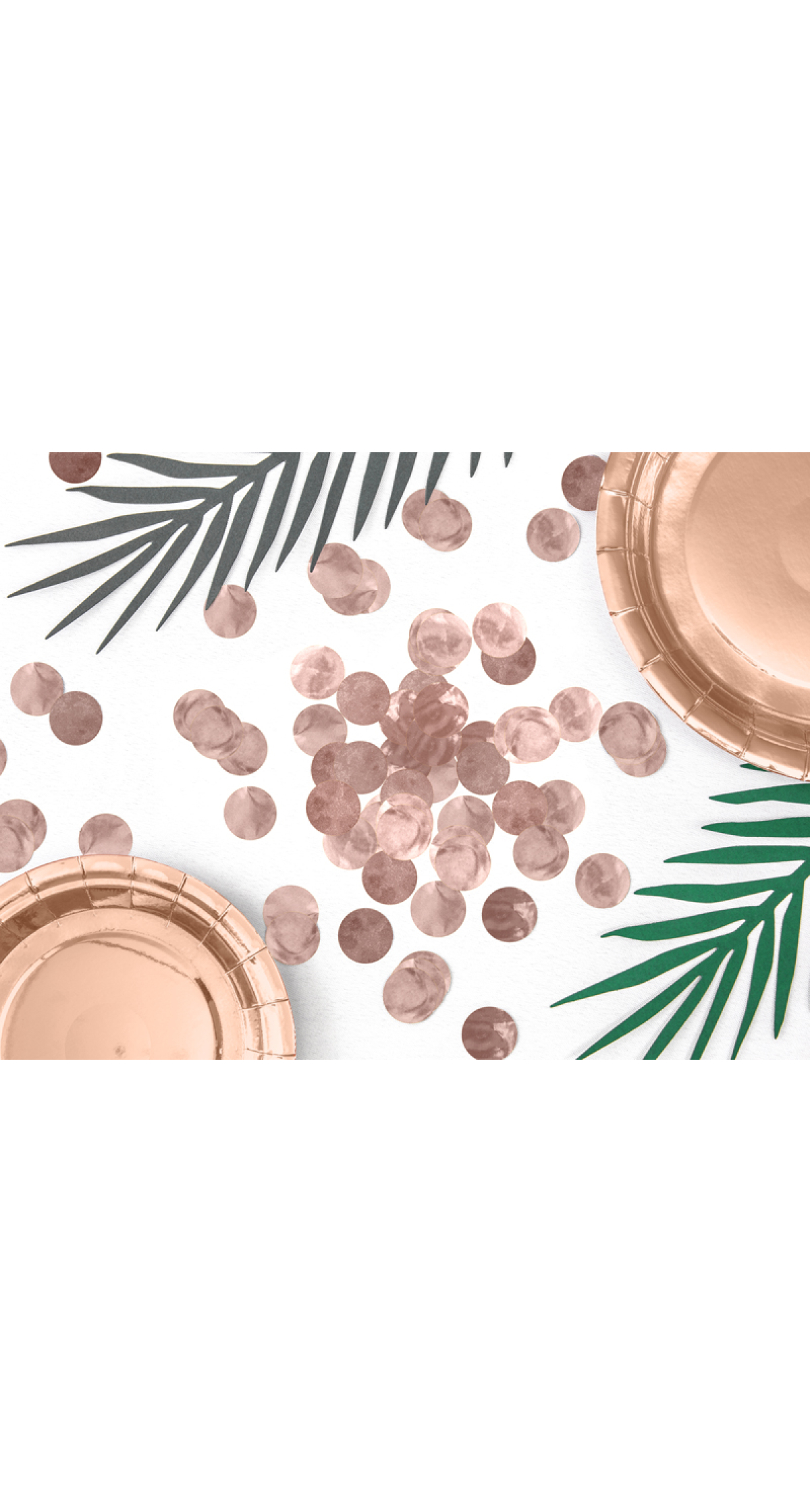 Confetti Circles, Rose Gold, 15g