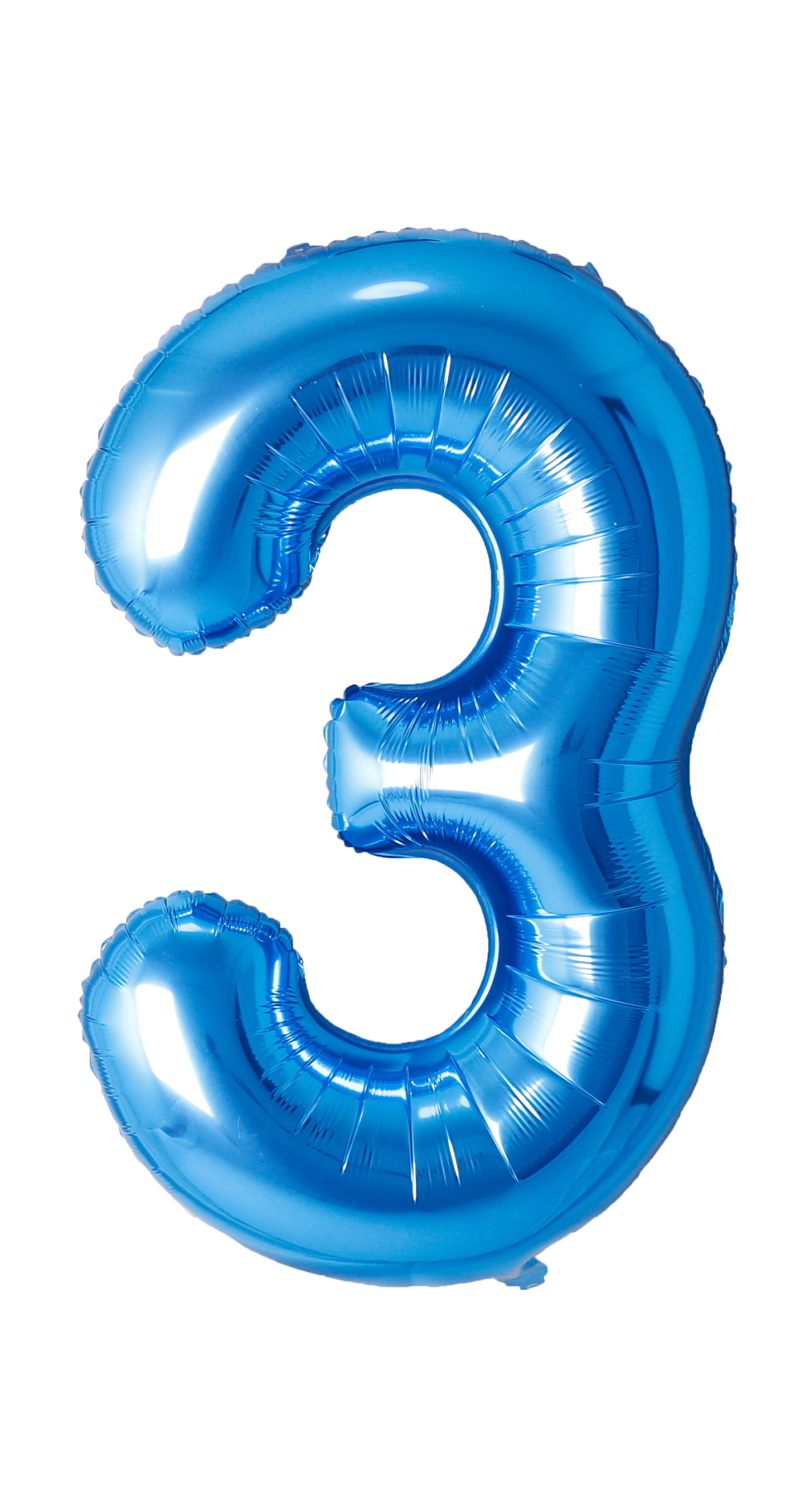 34 Inch Foil Balloon Number 3 - Blue