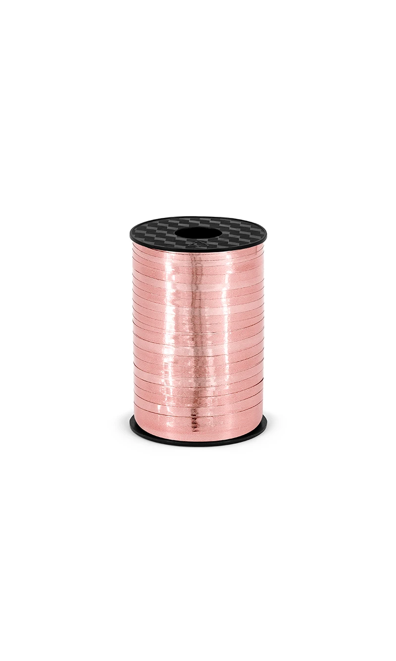 Plastic Ribbon, Rose Gold, 5mm/225M