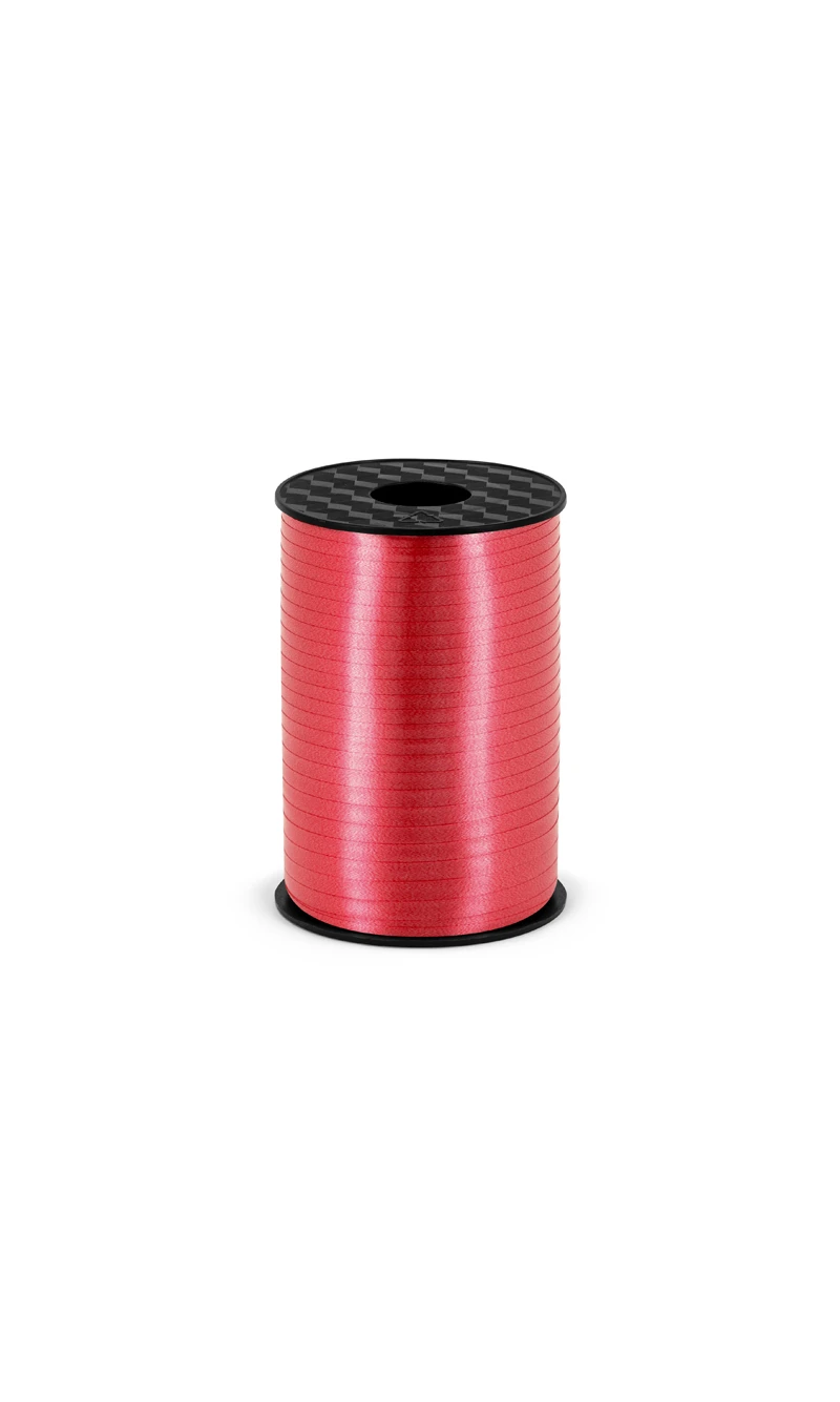 Plastic Ribbon, Red, 5mm/225M