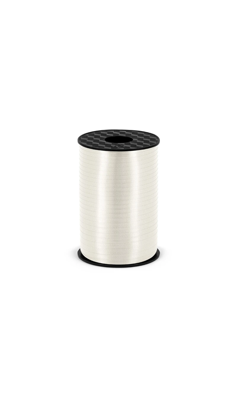 Plastic Ribbon, White, 5mm/225M