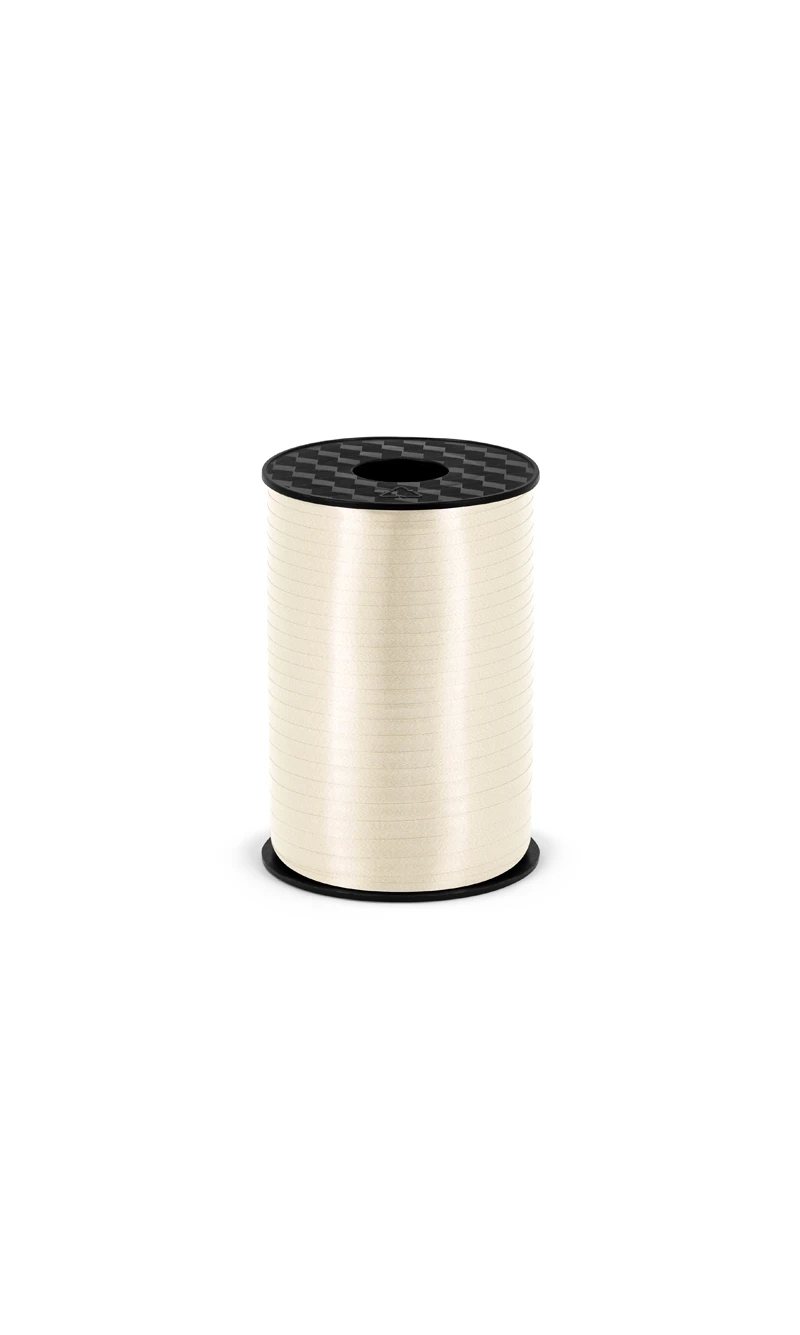 Plastic Ribbon, Light Cream, 5mm/225M