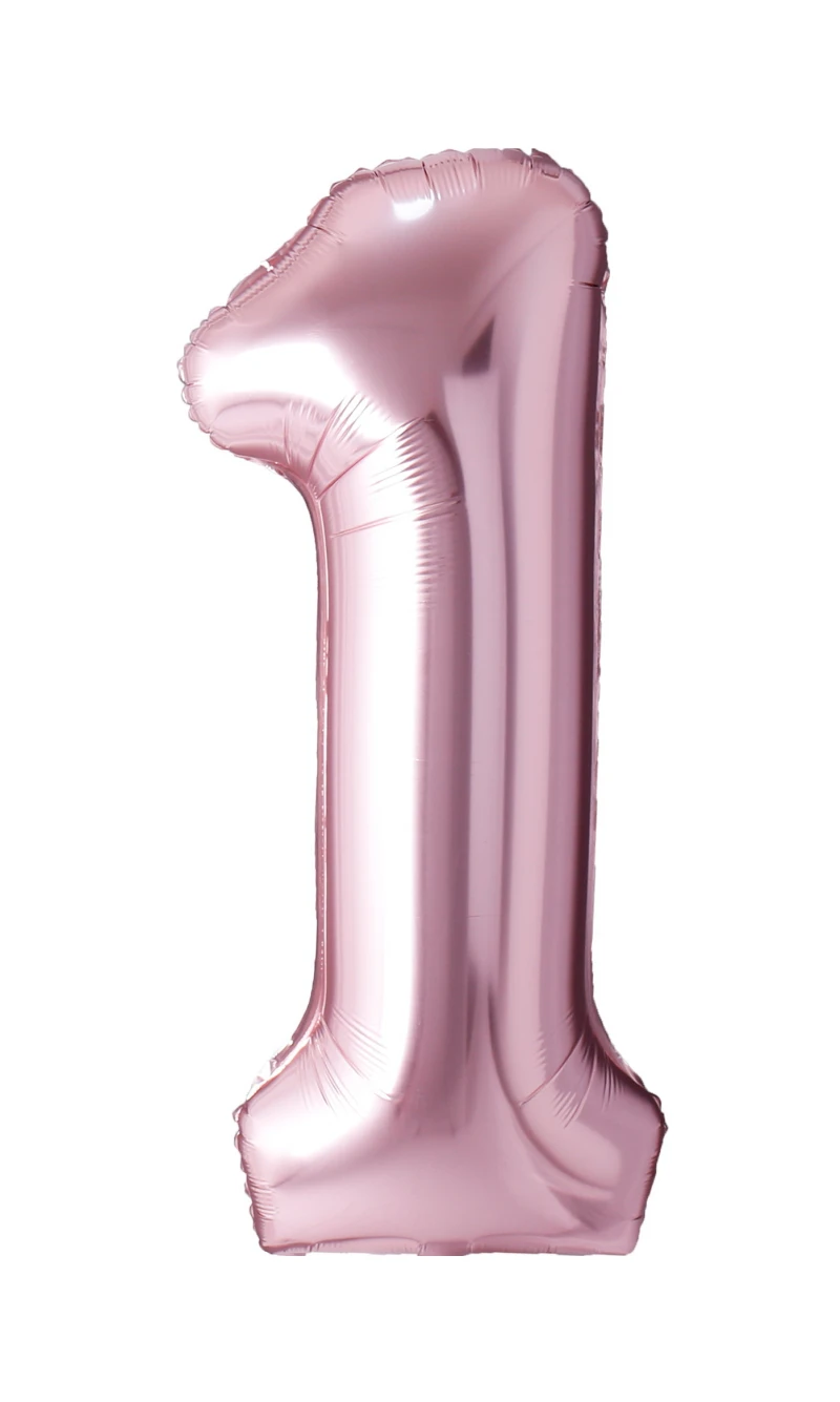 34 Inch Foil Balloon Number 1 - Rose Gold